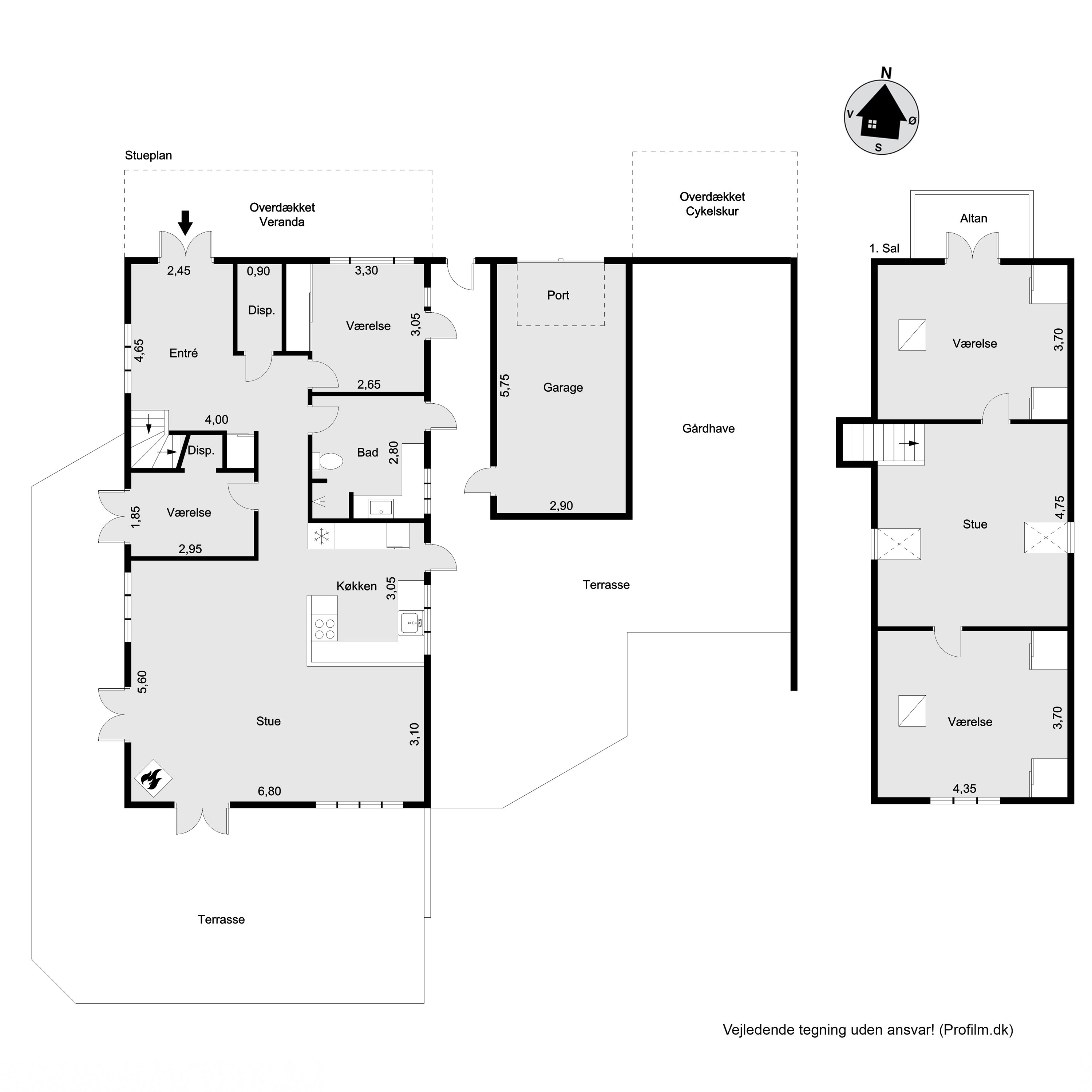 Plantegninger billede af N P Nielsens Vej 13, 3220 Tisvildeleje