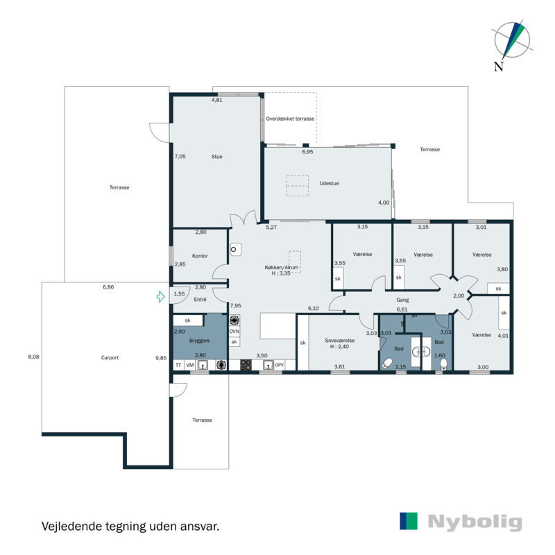 Plantegninger billede af Mannehøj 8, 6600 Vejen