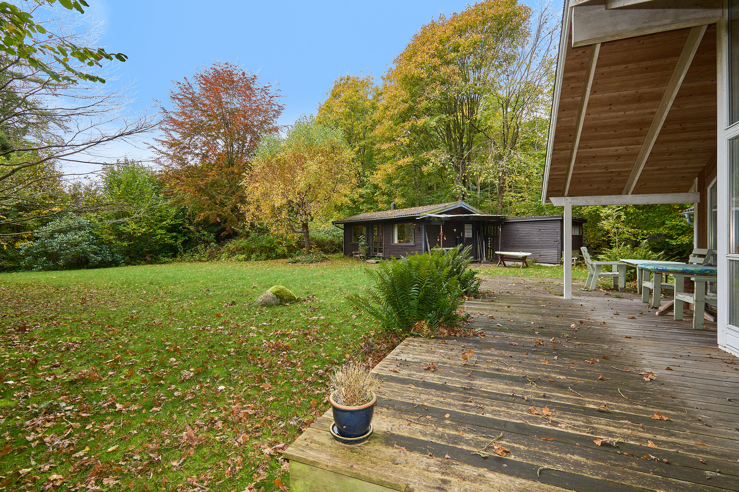 Fremhævet terrasse billede i fuldskærmstilstand. Billede af Mosesvinget 4, Buresø, 3550 Slangerup