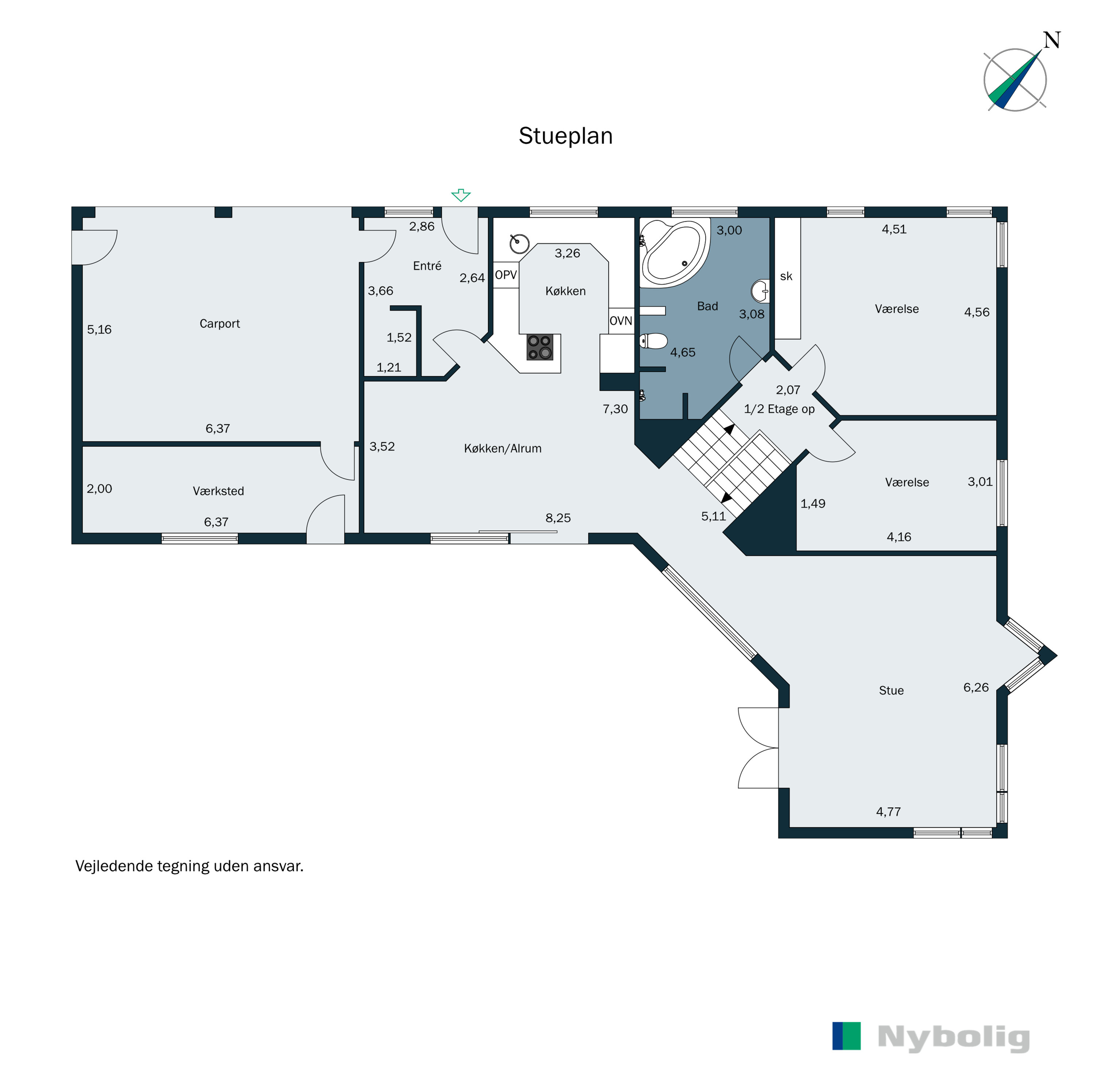 Plantegninger billede af Sletten 83, 6800 Varde