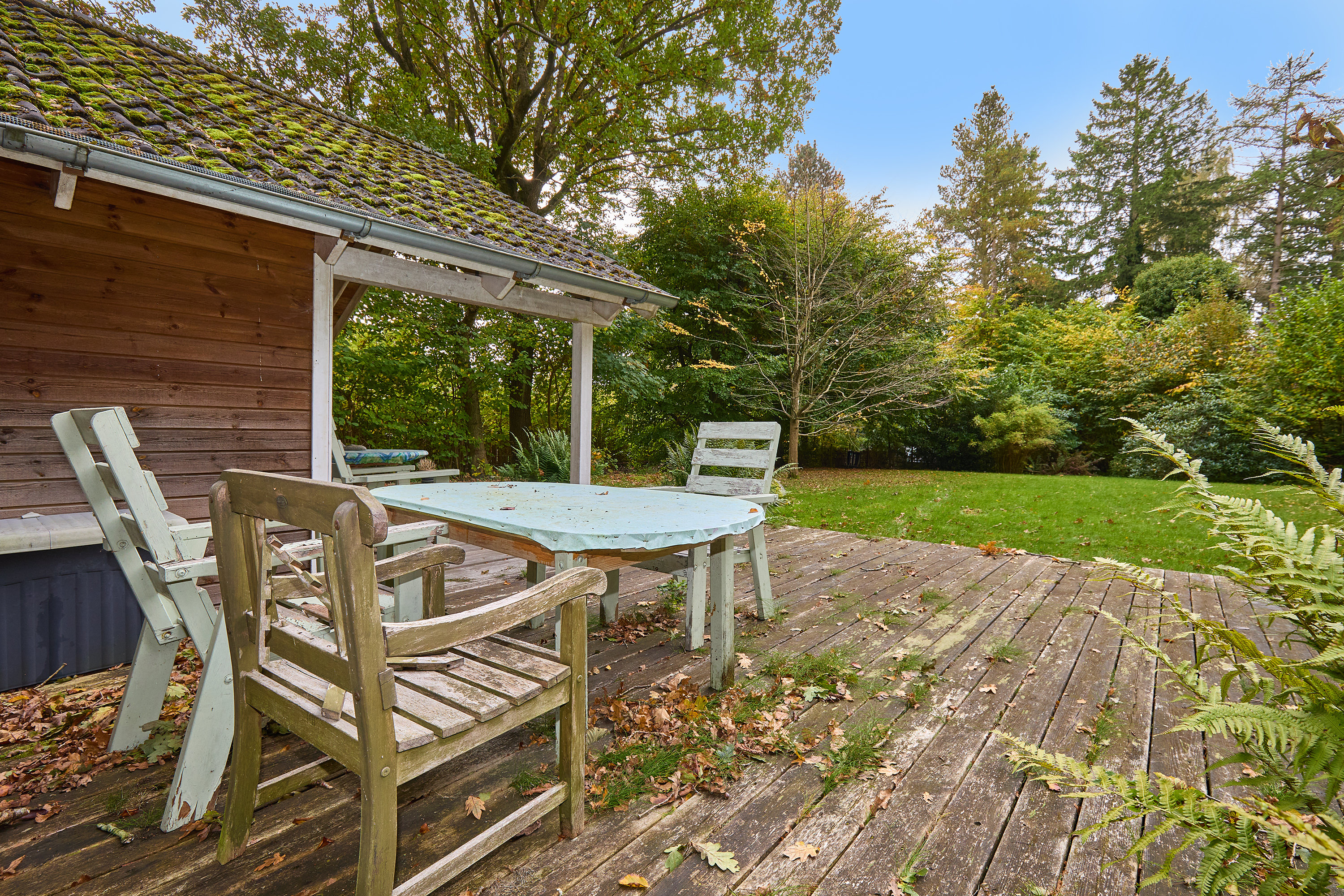 Fremhævet terrasse billede i fuldskærmstilstand. Billede af Mosesvinget 4, Buresø, 3550 Slangerup