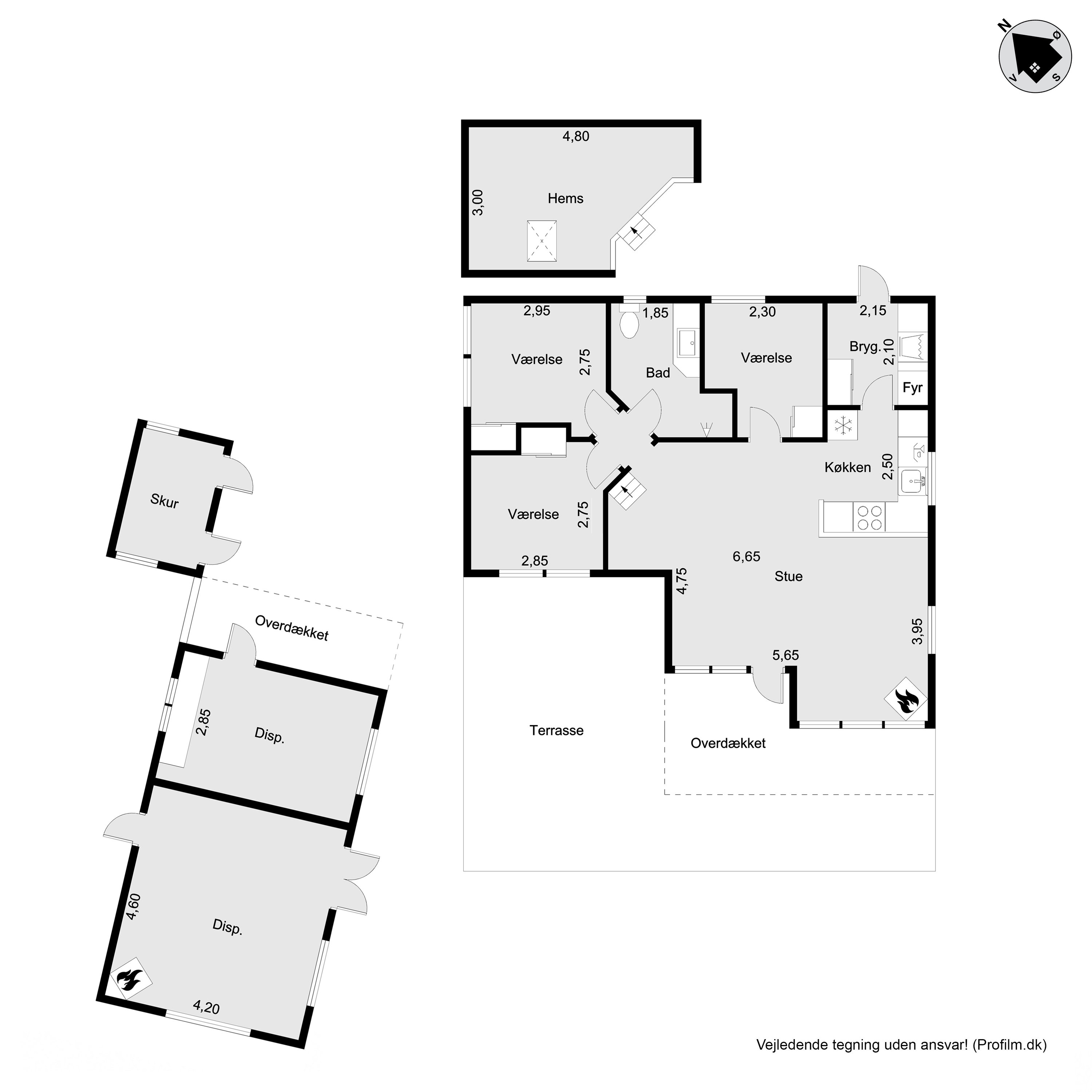 Plantegninger billede af Mosesvinget 4, Buresø, 3550 Slangerup