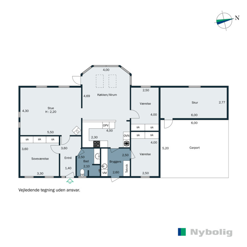 Plantegninger billede af Rantzausvej 22, Søgaard, 6200 Aabenraa
