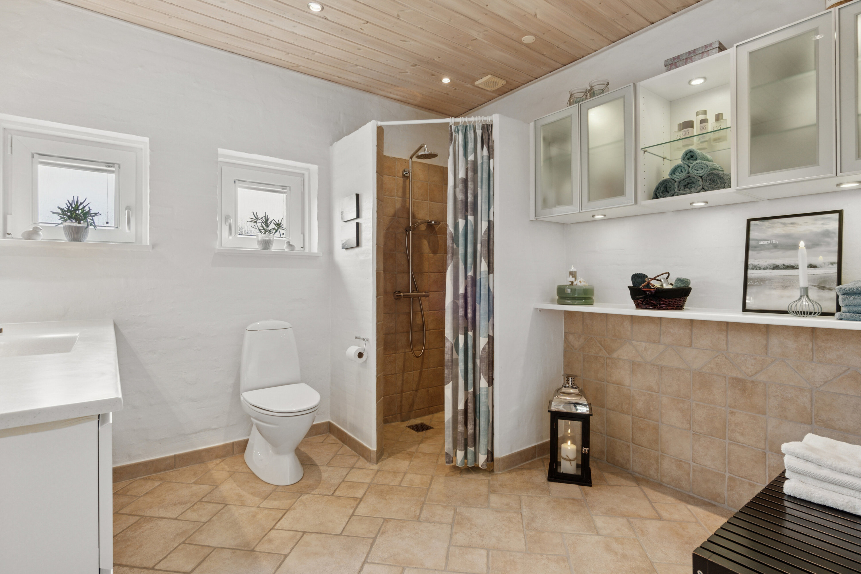 Fremhævet badeværelse billede i fuldskærmstilstand. Billede af Aldershvile 7, 7760 Hurup Thy