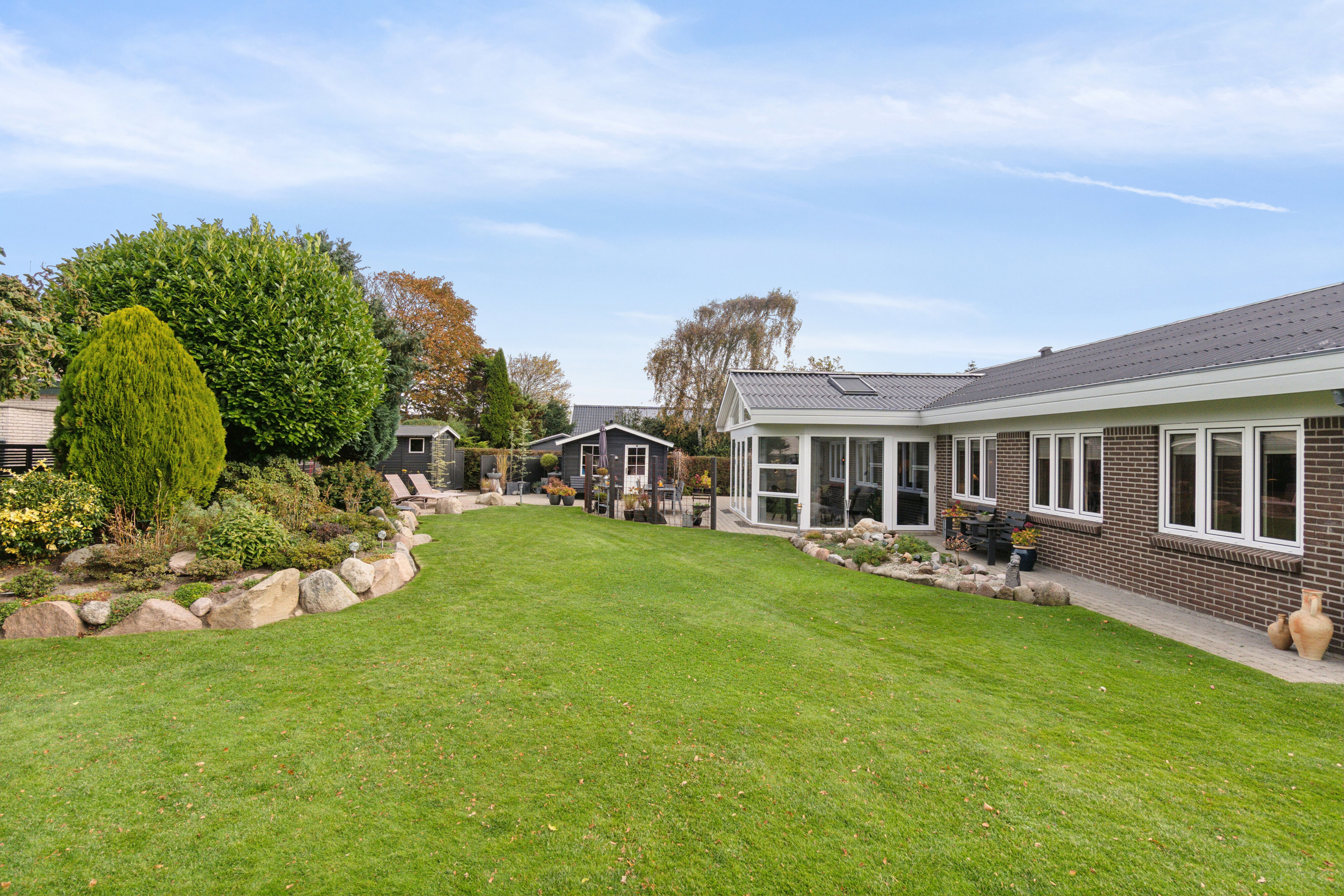 Fremhævet set fra haven billede i fuldskærmstilstand. Billede af Aldershvile 7, 7760 Hurup Thy