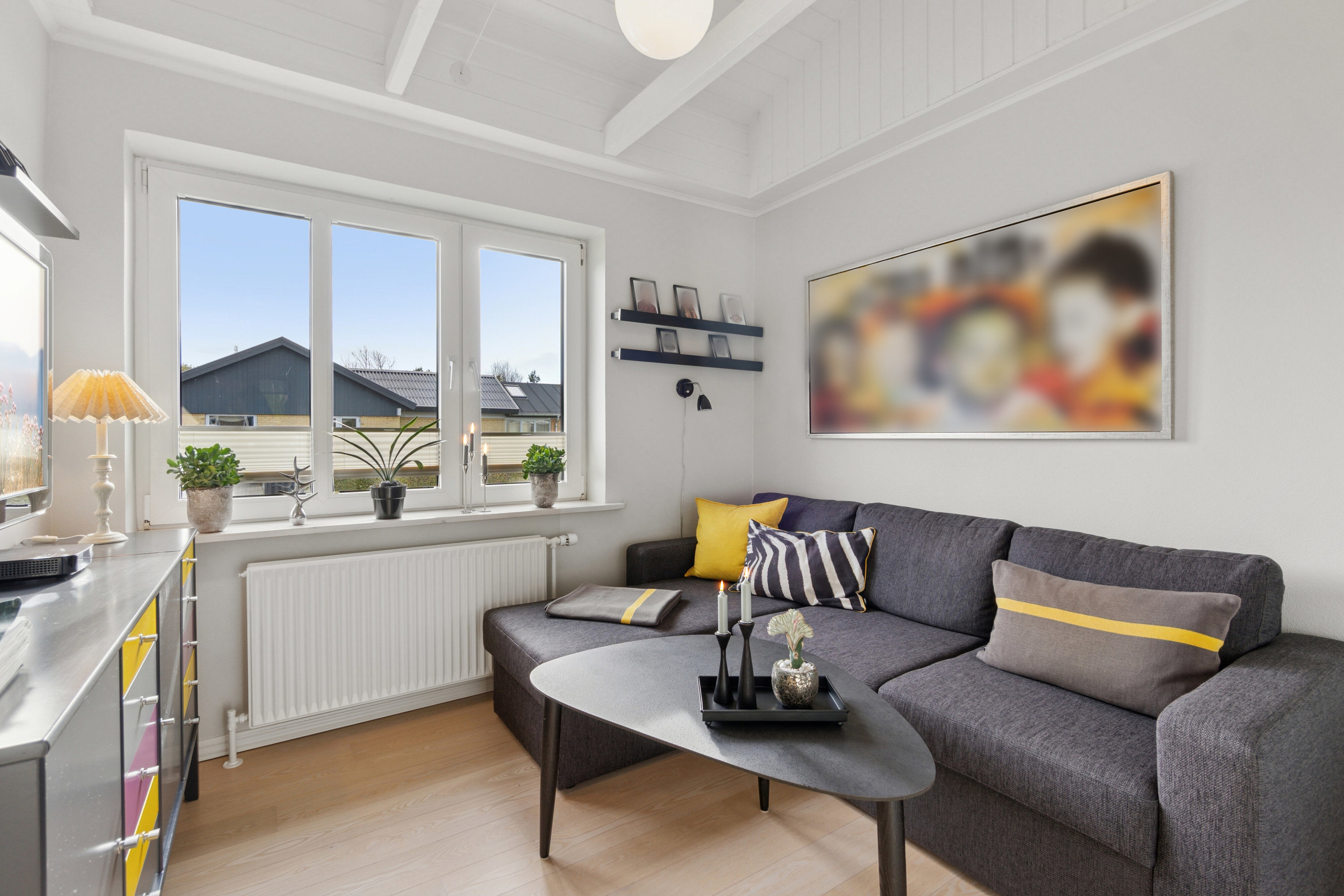 Fremhævet stue billede i fuldskærmstilstand. Billede af Aldershvile 7, 7760 Hurup Thy