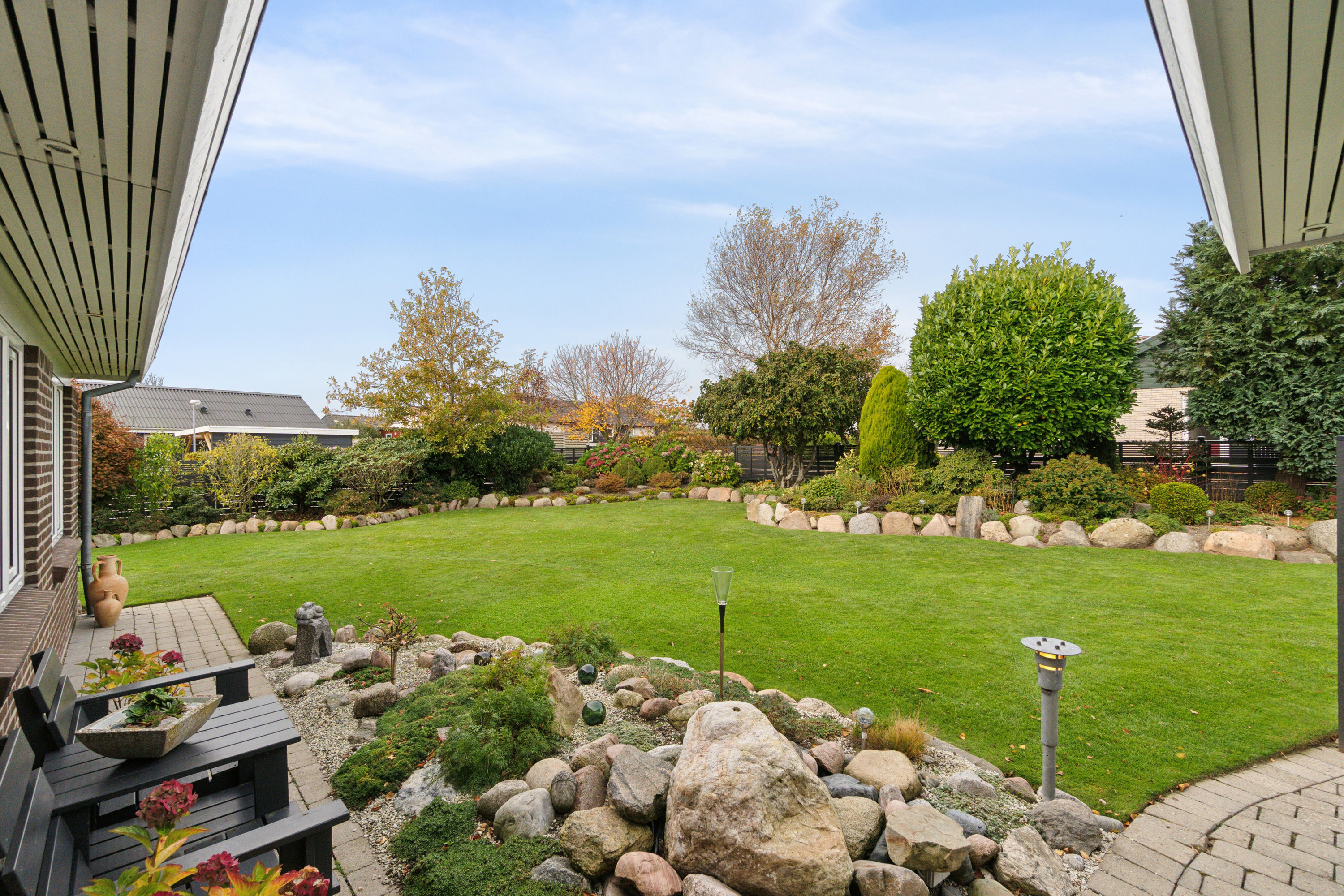 Fremhævet set fra haven billede i fuldskærmstilstand. Billede af Aldershvile 7, 7760 Hurup Thy