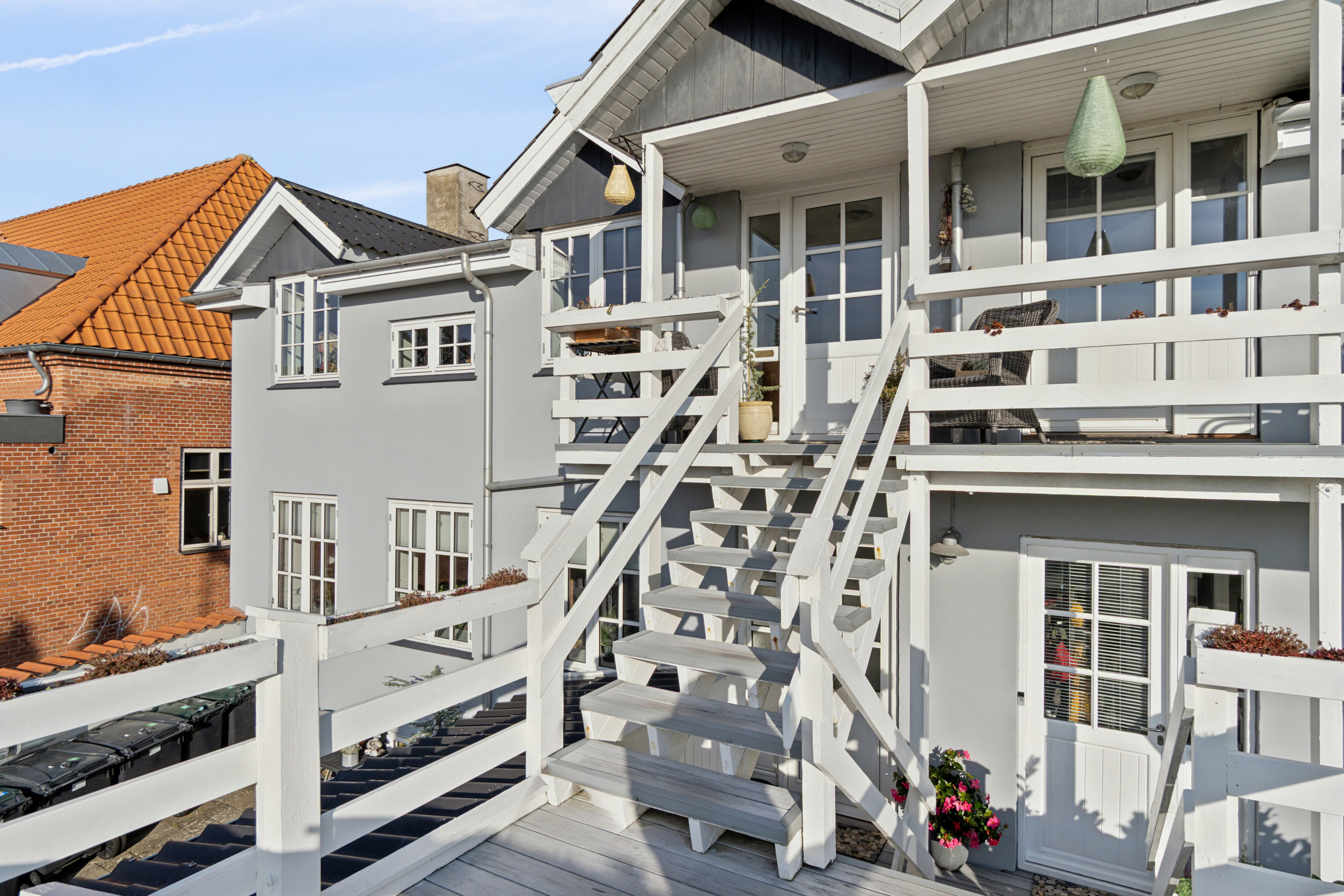 Fremhævet set fra haven billede i fuldskærmstilstand. Billede af Hestemøllestræde 4, 1. tv., 4200 Slagelse