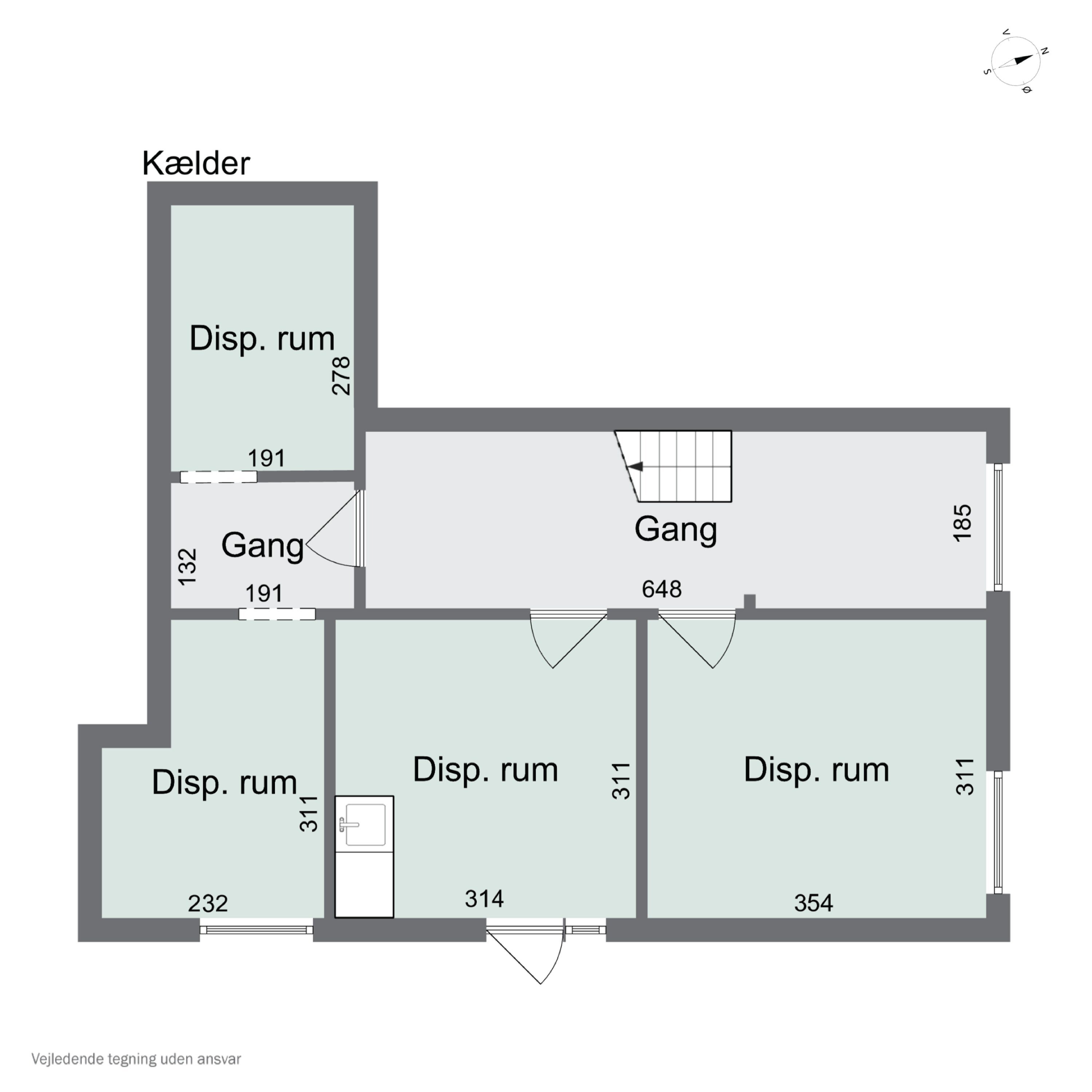 Plantegninger billede af Birkevej 1, 5400 Bogense