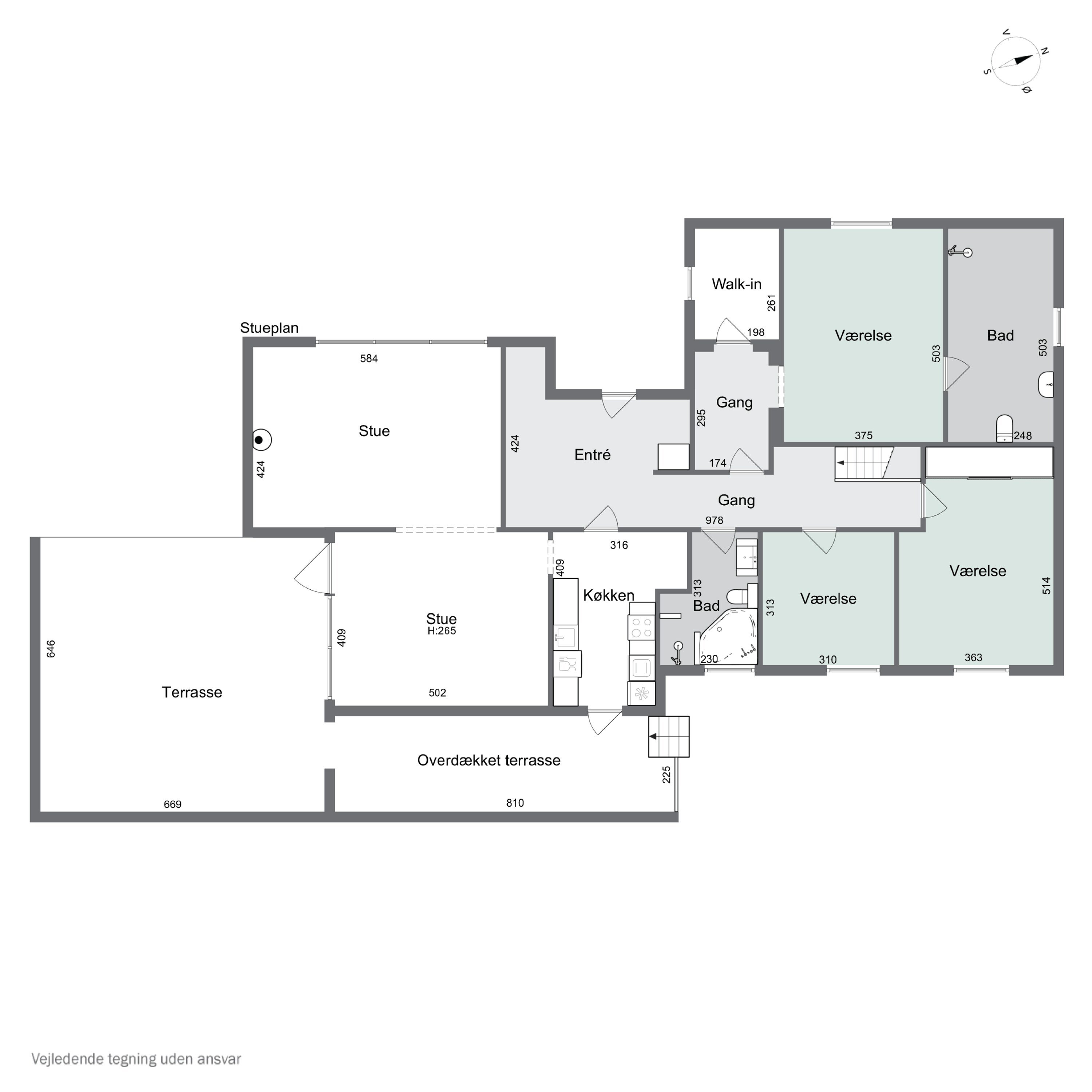 Plantegninger billede af Birkevej 1, 5400 Bogense