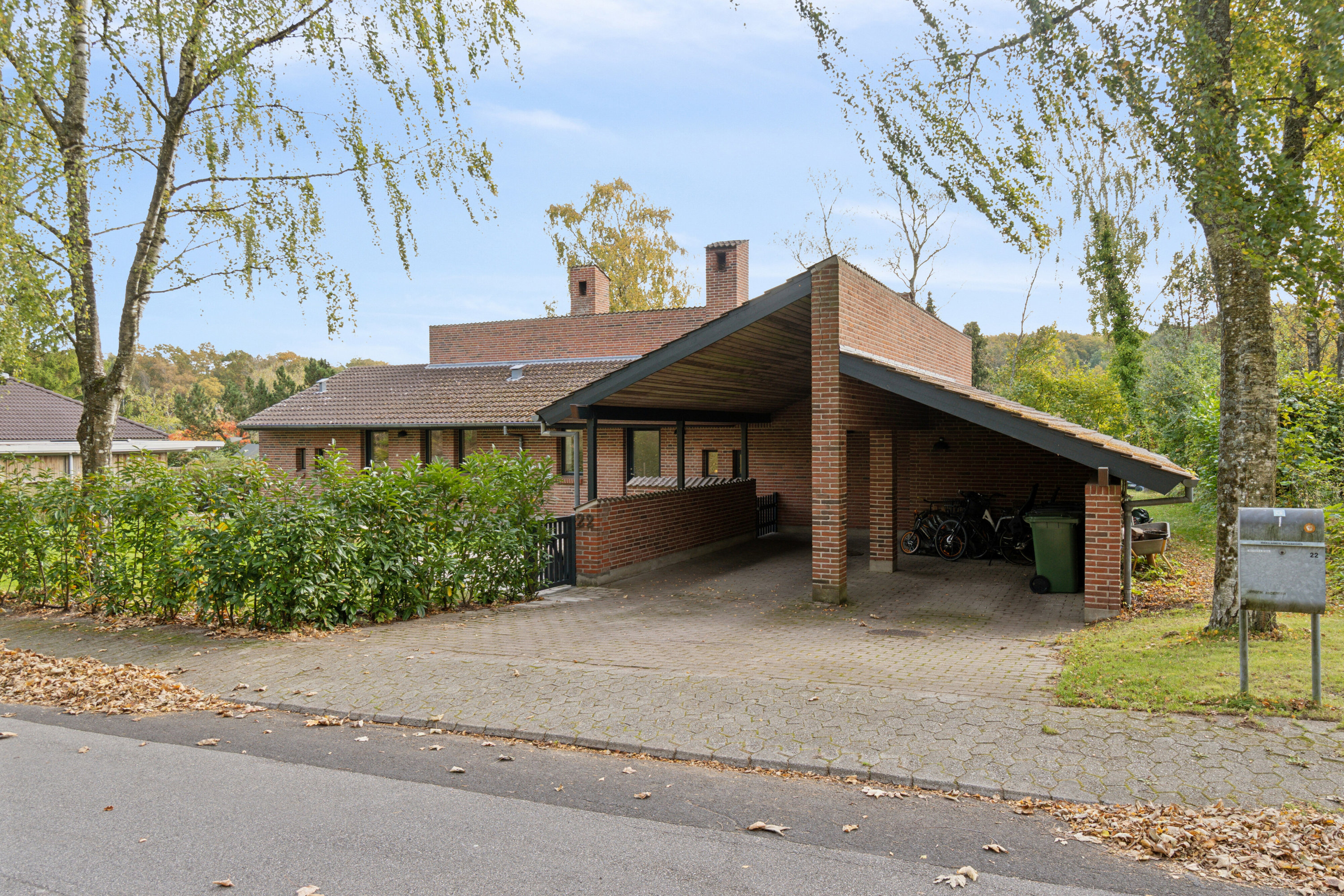 Fremhævet set fra vejen billede i fuldskærmstilstand. Billede af Teglværksvej 22, 4200 Slagelse