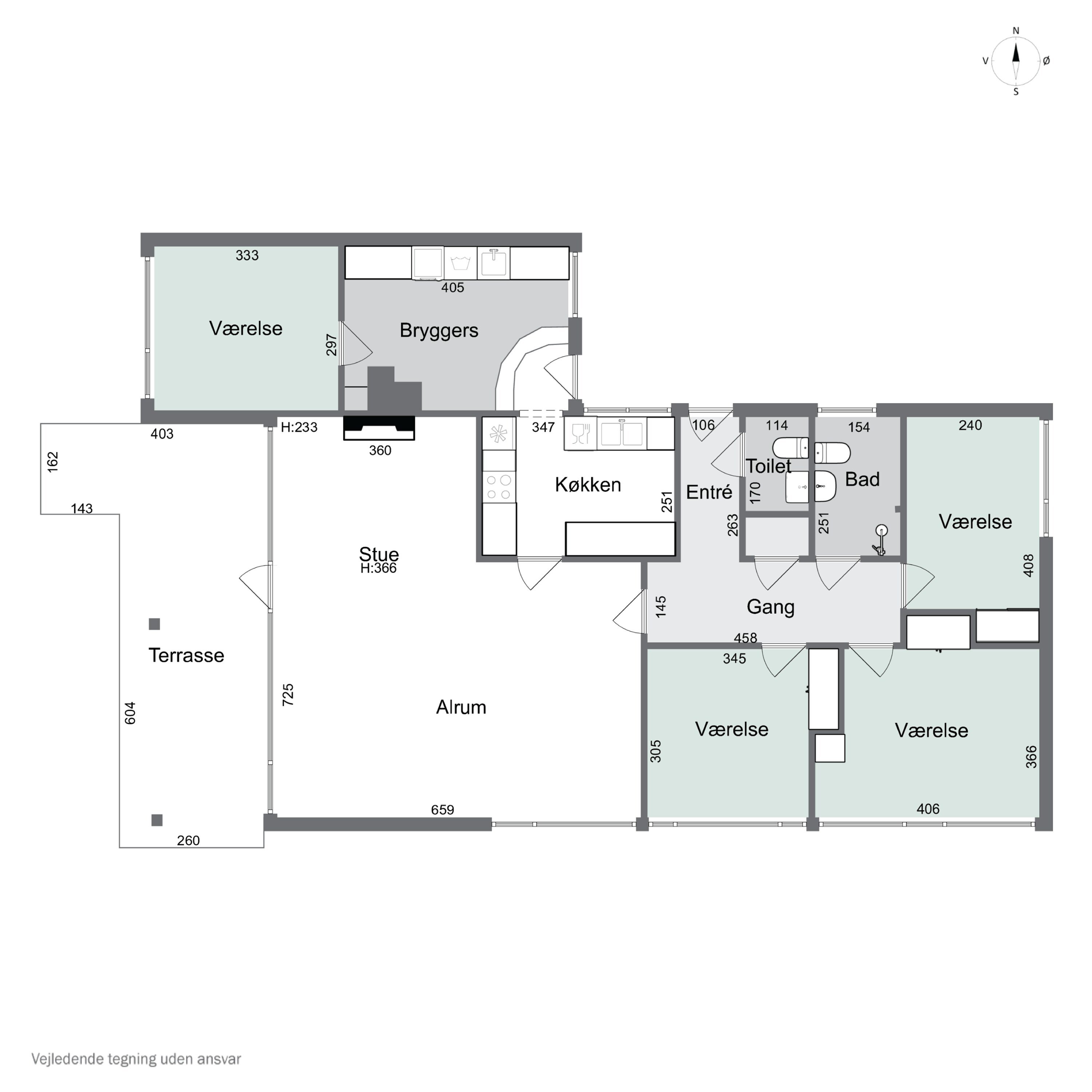 Plantegninger billede af Mørkager 51, 2620 Albertslund