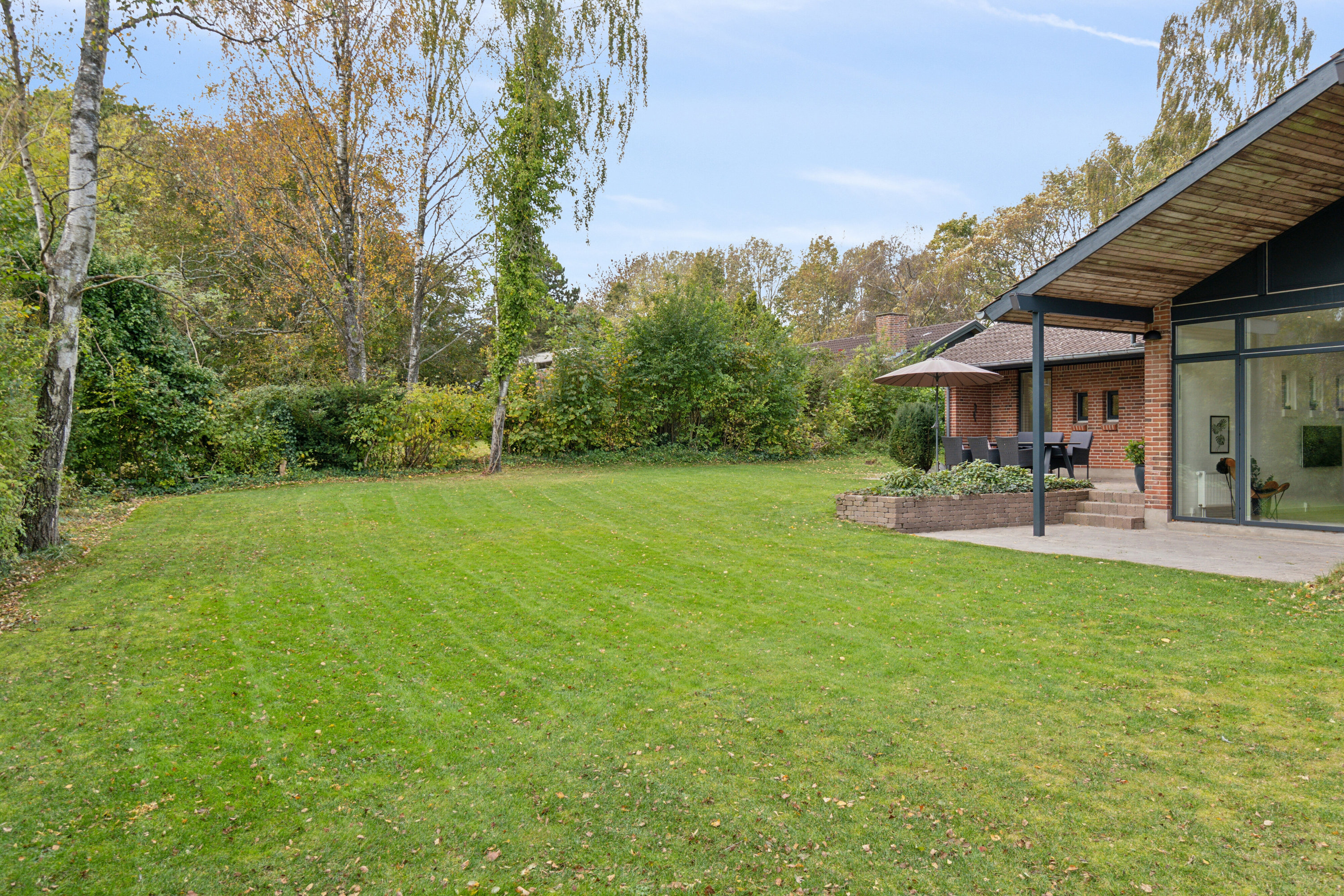 Fremhævet set fra haven billede i fuldskærmstilstand. Billede af Teglværksvej 22, 4200 Slagelse