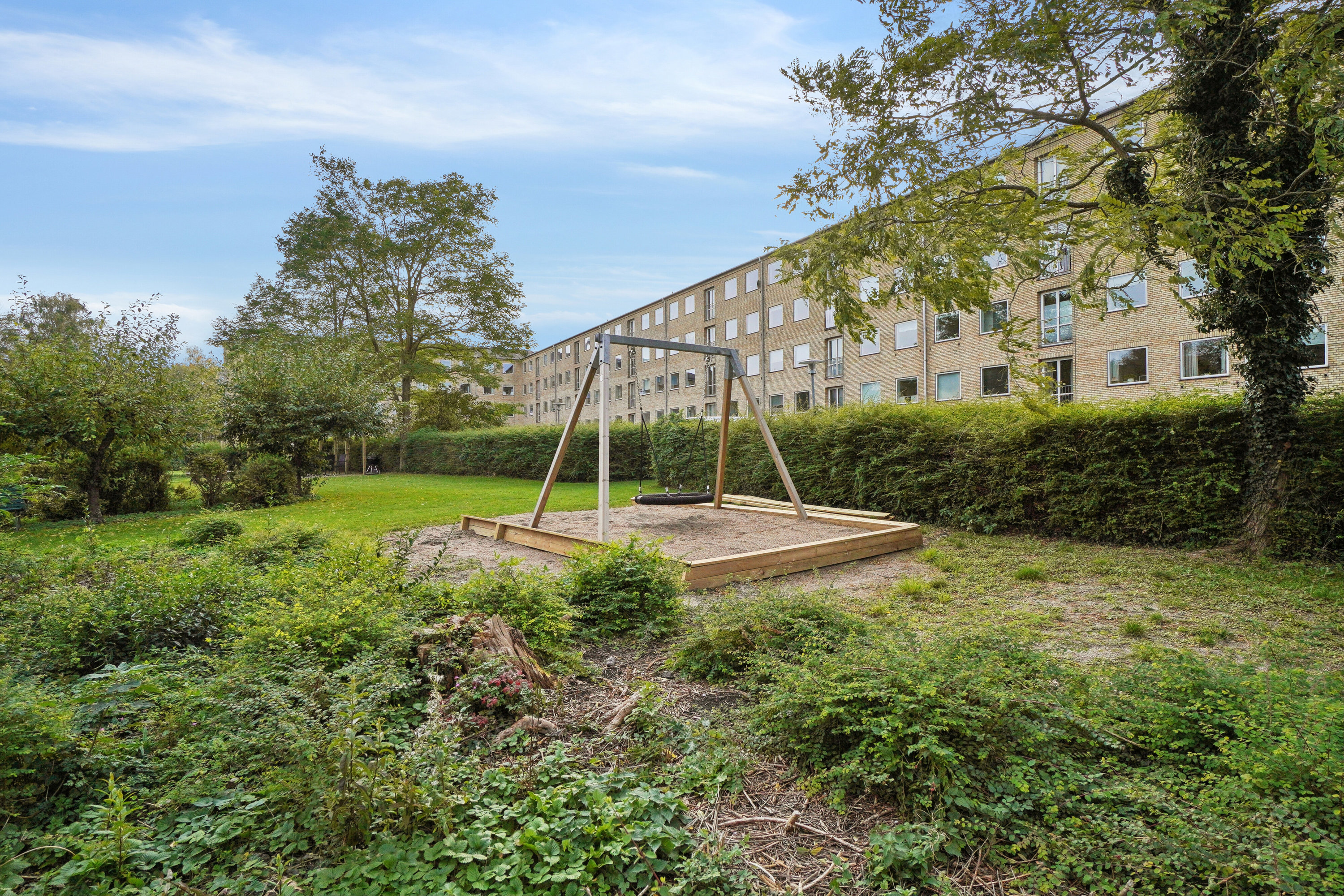 Fremhævet set fra haven billede i fuldskærmstilstand. Billede af Havnevej 34, 2. tv., 4000 Roskilde