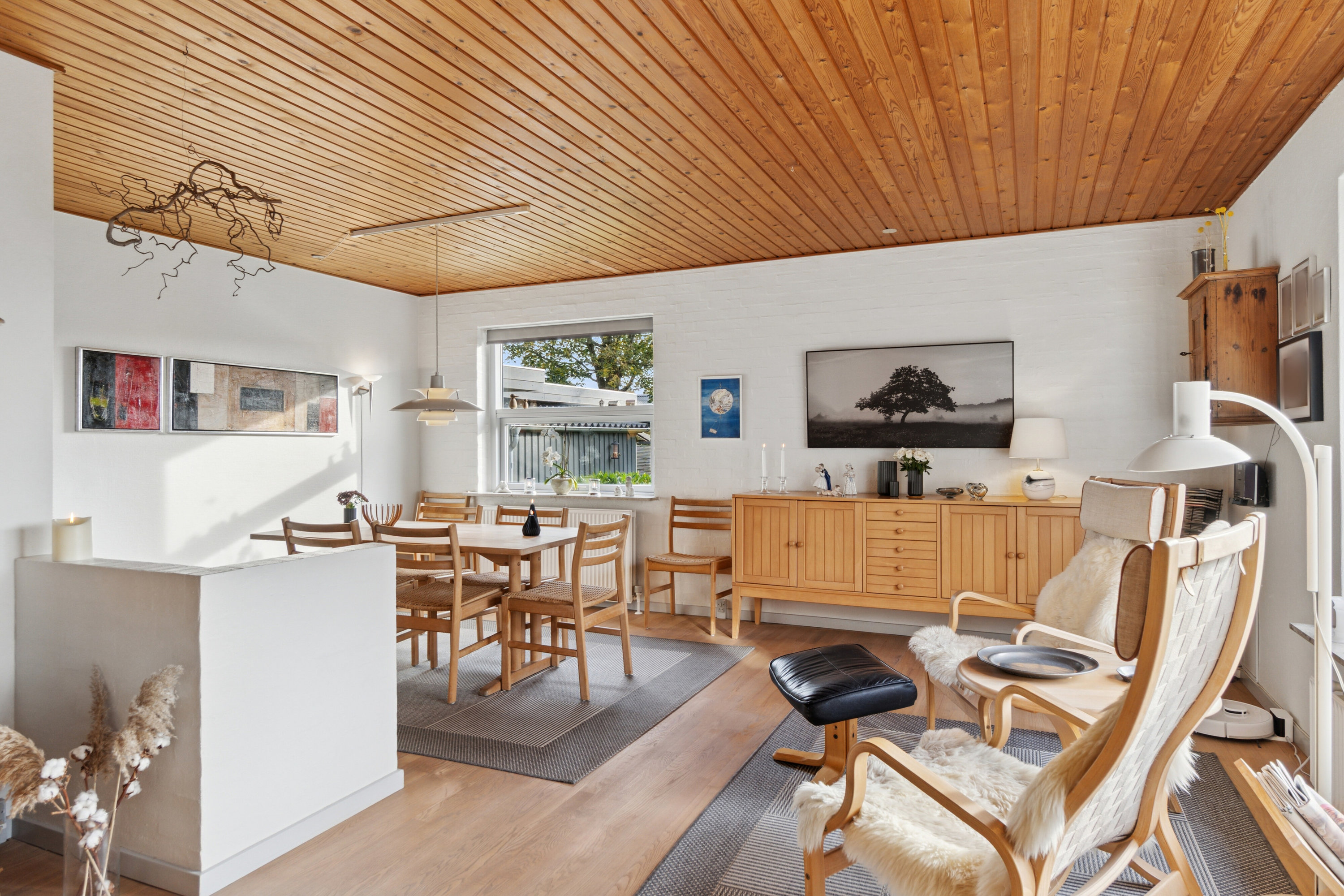 Fremhævet spisestue billede i fuldskærmstilstand. Billede af Lærkevej 17, 7441 Bording