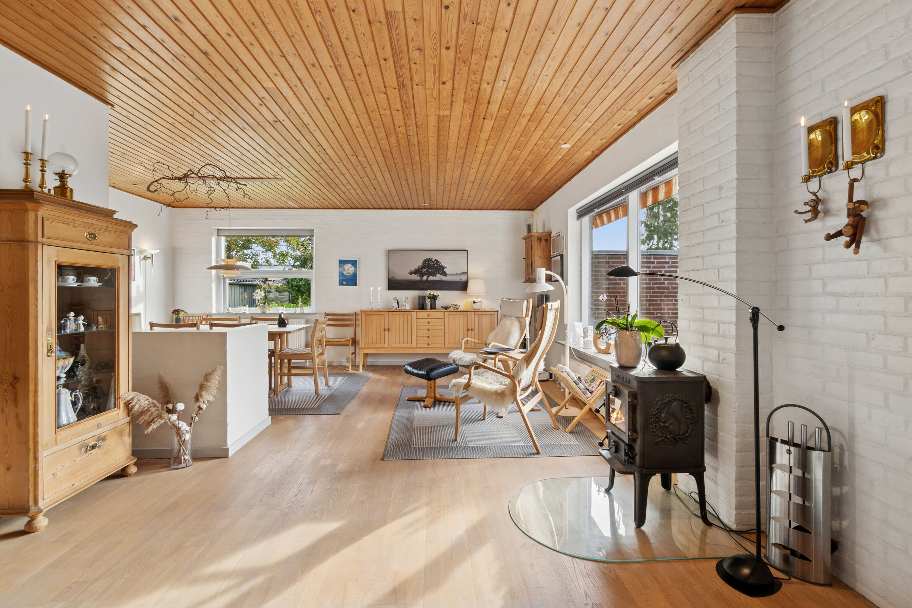 Fremhævet spisestue billede i fuldskærmstilstand. Billede af Lærkevej 17, 7441 Bording