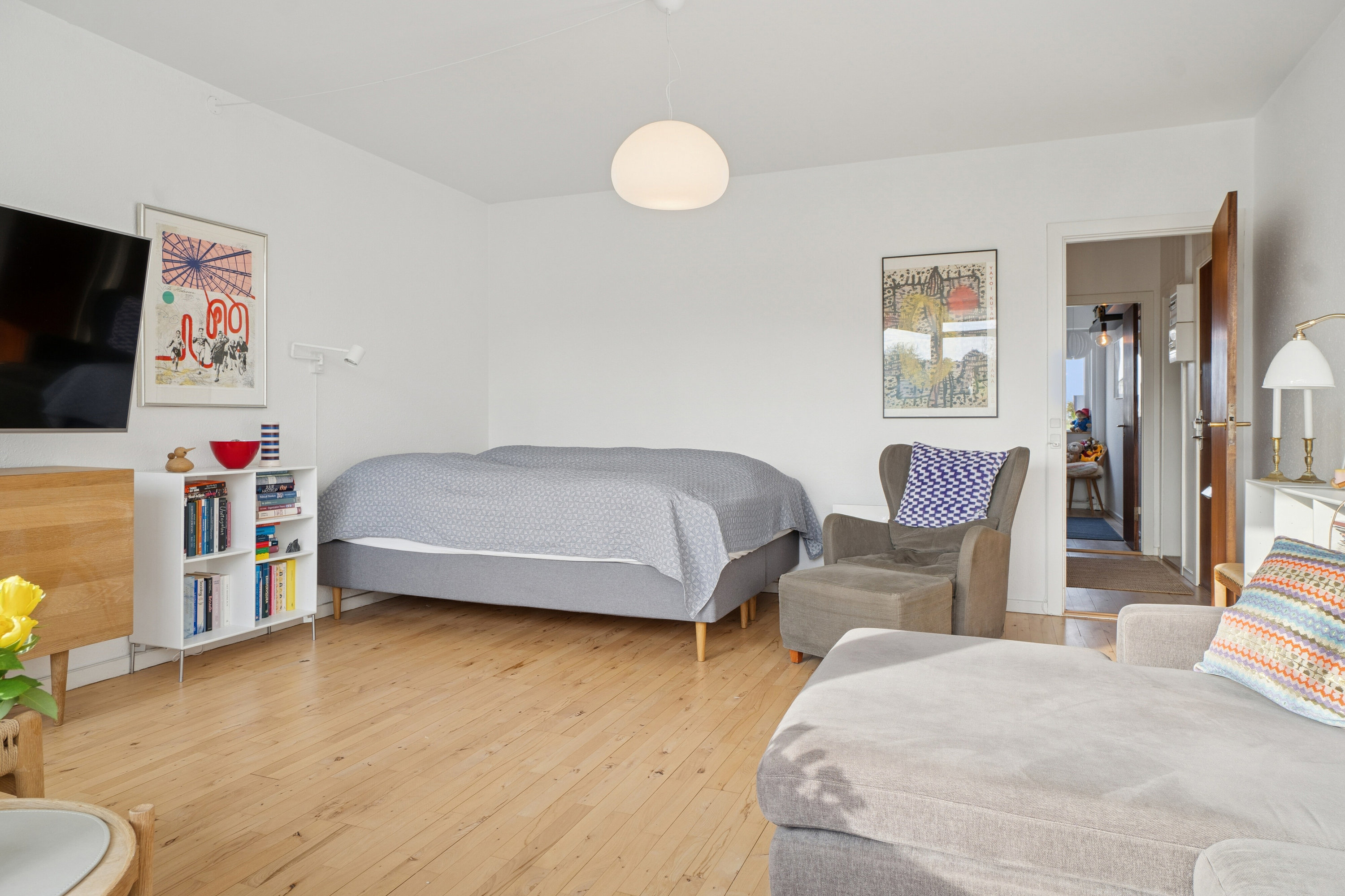 Fremhævet soveværelse billede i fuldskærmstilstand. Billede af Havnevej 34, 2. tv., 4000 Roskilde