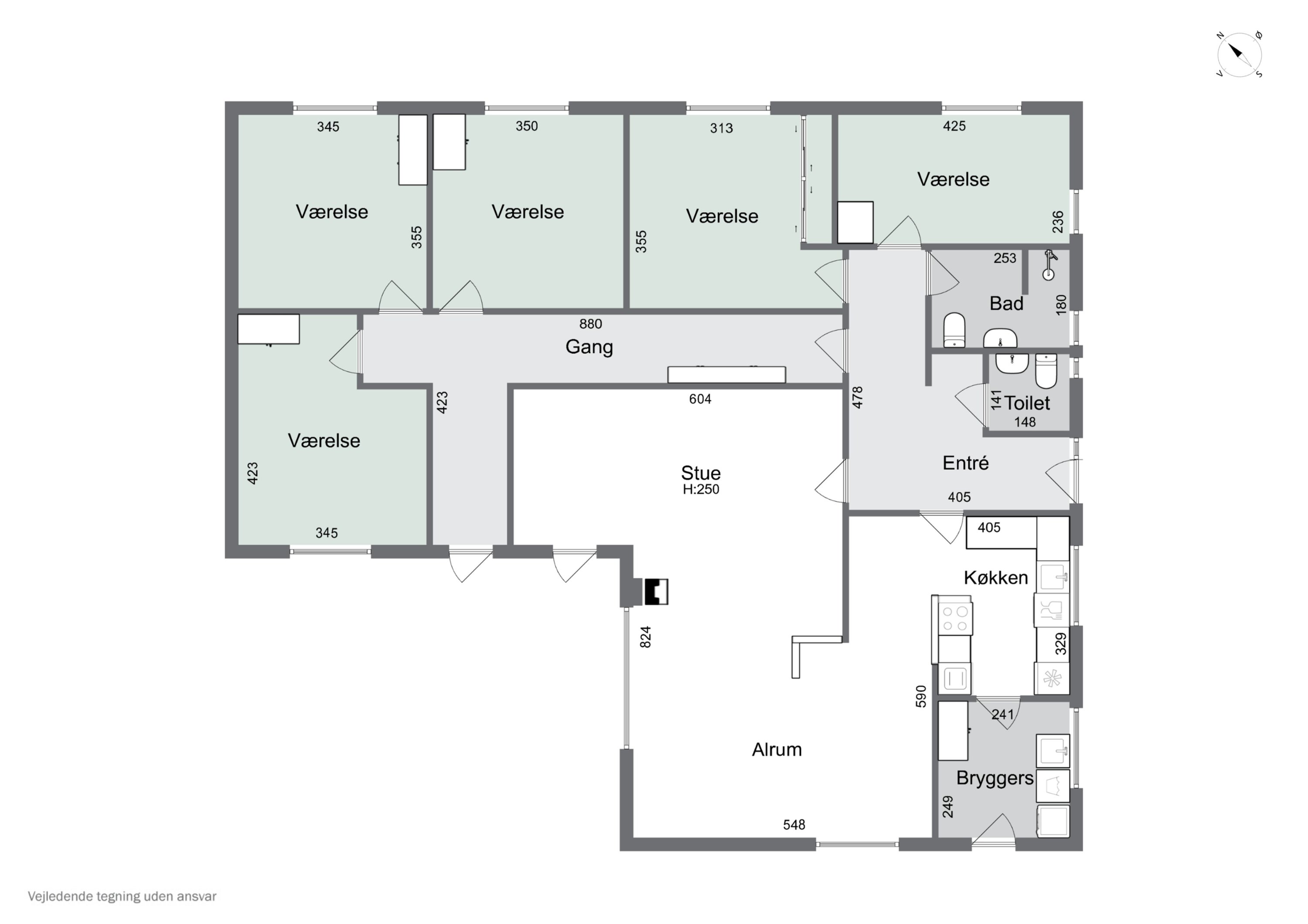 Plantegninger billede af Lærkevej 17, 7441 Bording