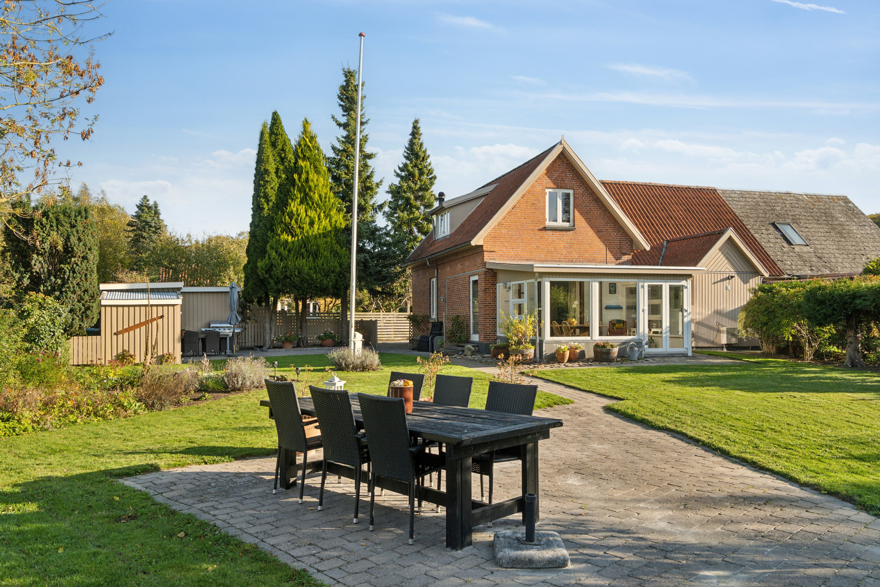 Fremhævet terrasse billede i fuldskærmstilstand. Billede af Svinget 3, 4654 Faxe Ladeplads