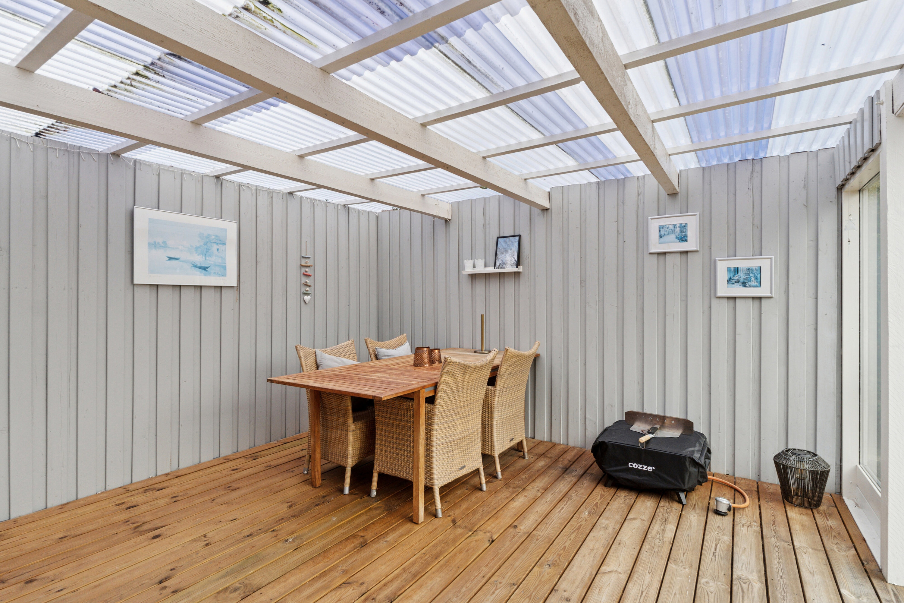 Fremhævet overdækket terrasse billede i fuldskærmstilstand. Billede af Centrumsgaden 43, Bov, 6330 Padborg