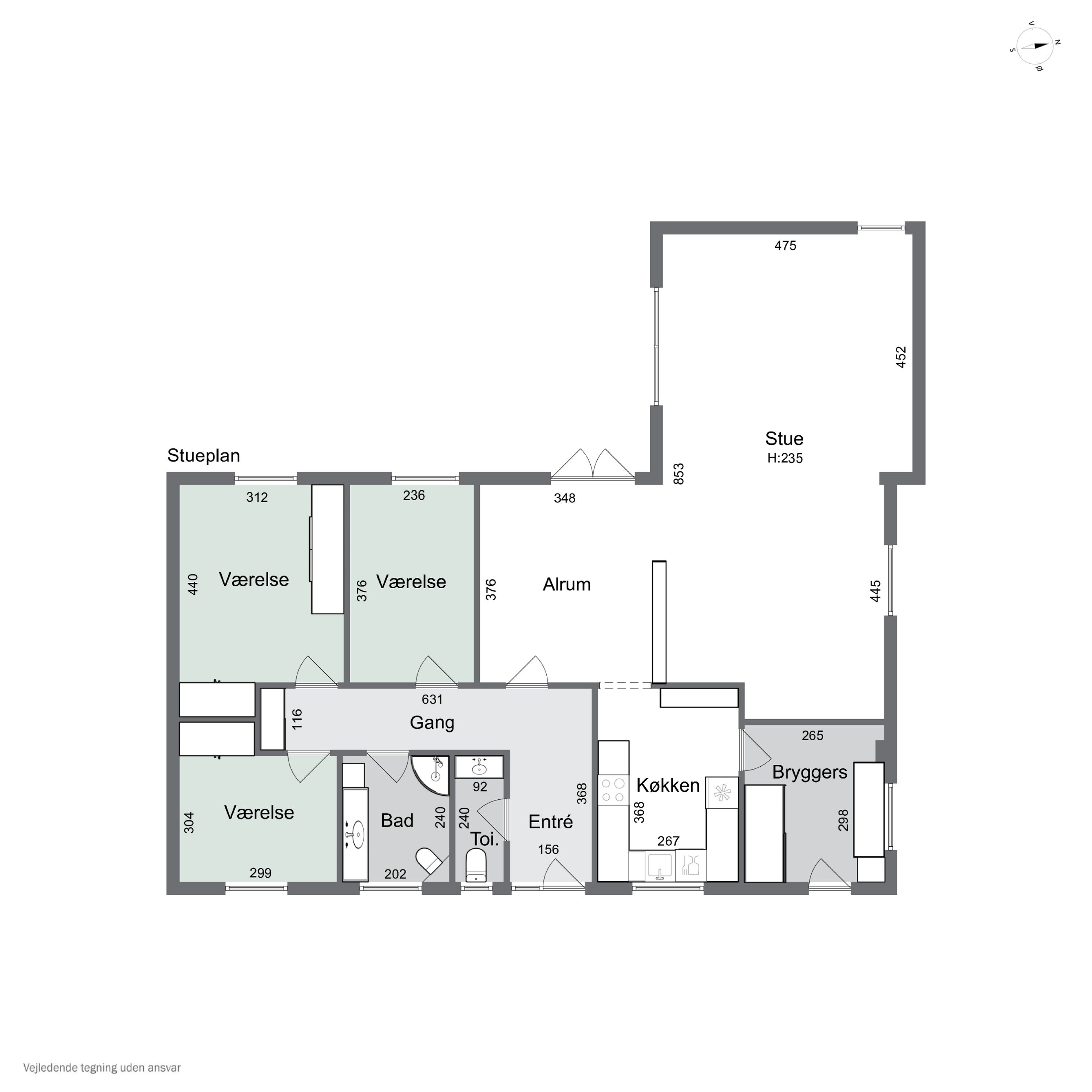 Plantegninger billede af Centrumsgaden 43, Bov, 6330 Padborg