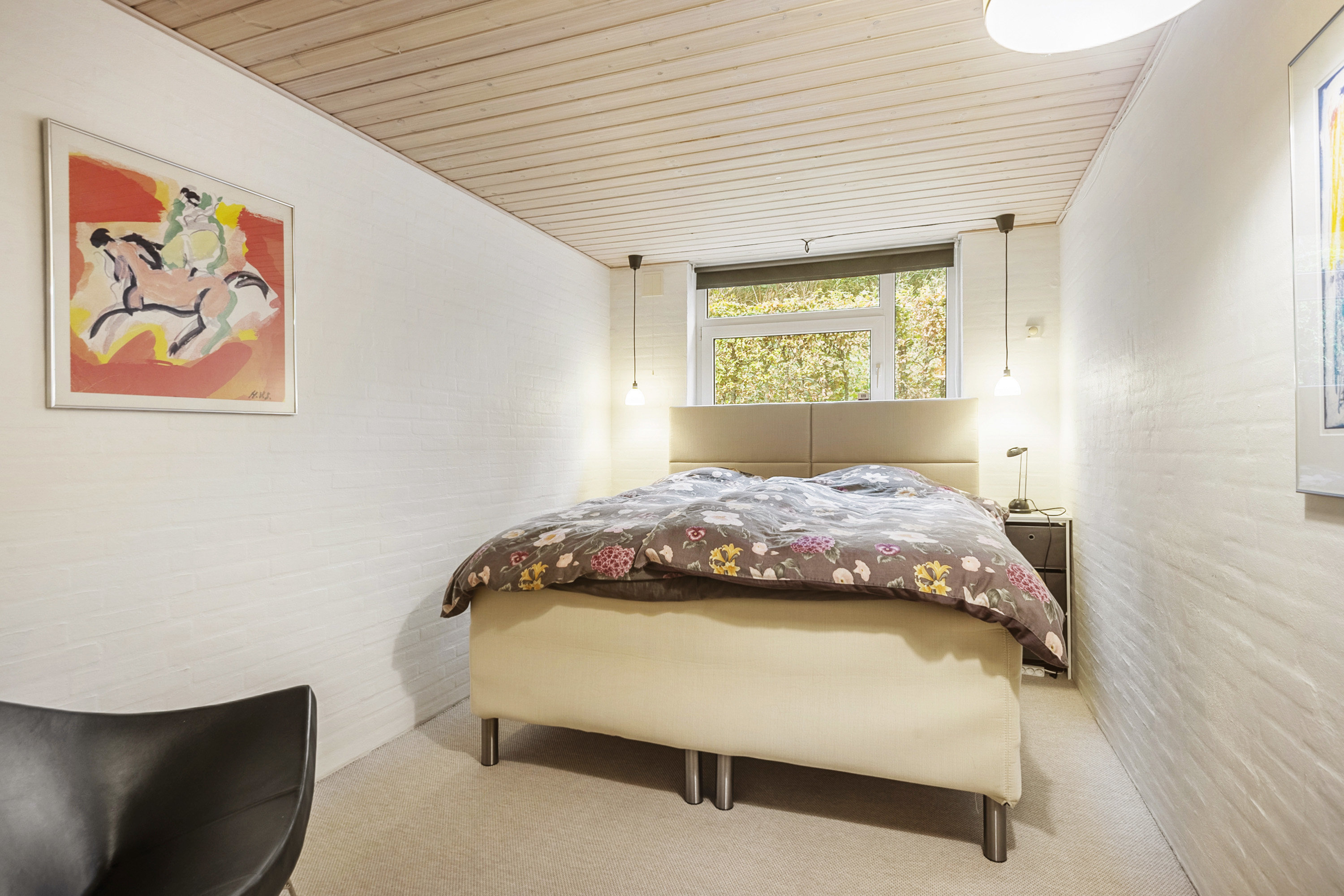 Fremhævet soveværelse billede i fuldskærmstilstand. Billede af Sletten 83, 6800 Varde