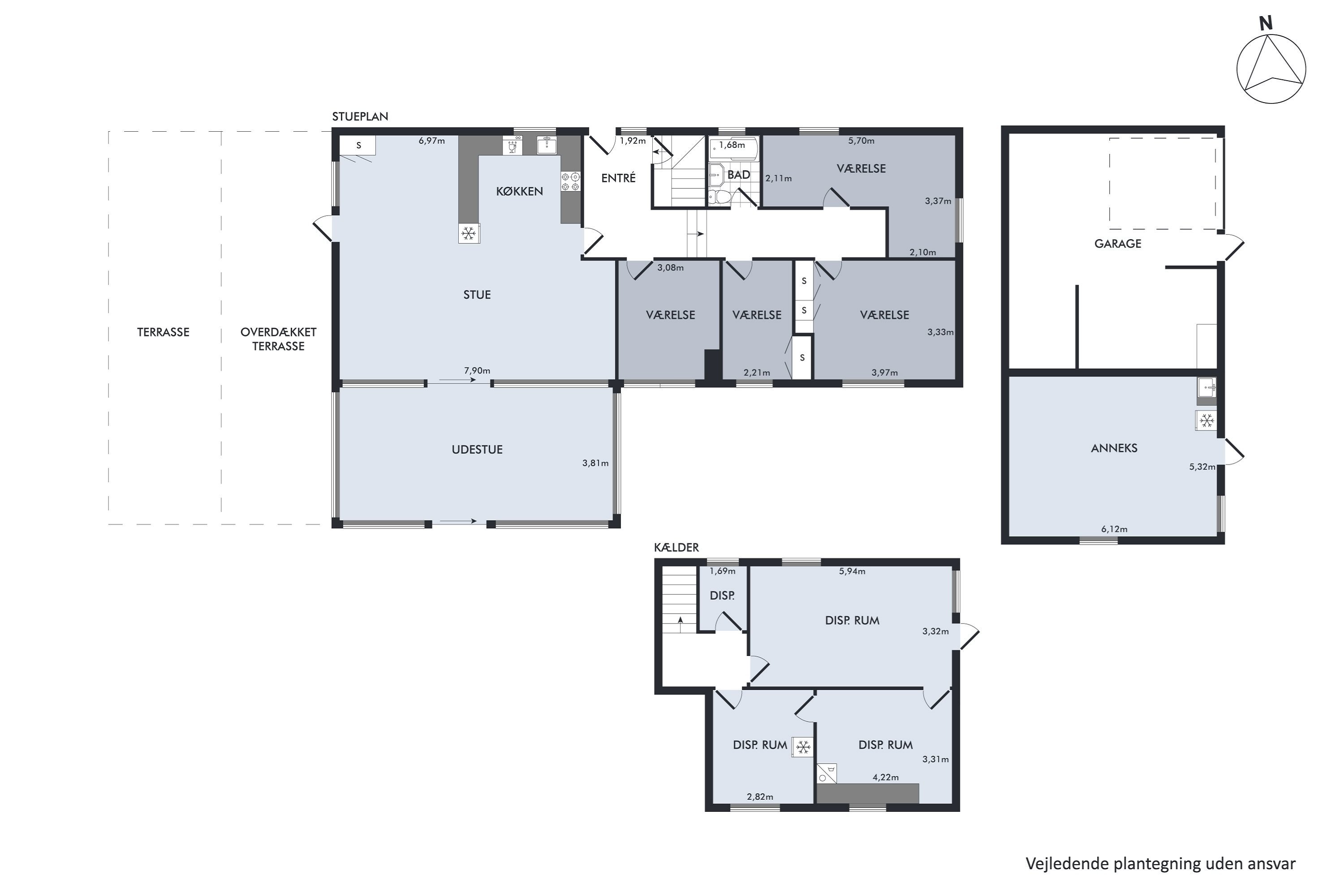 Plantegninger billede af Skolevej 3, Allested, 5672 Broby