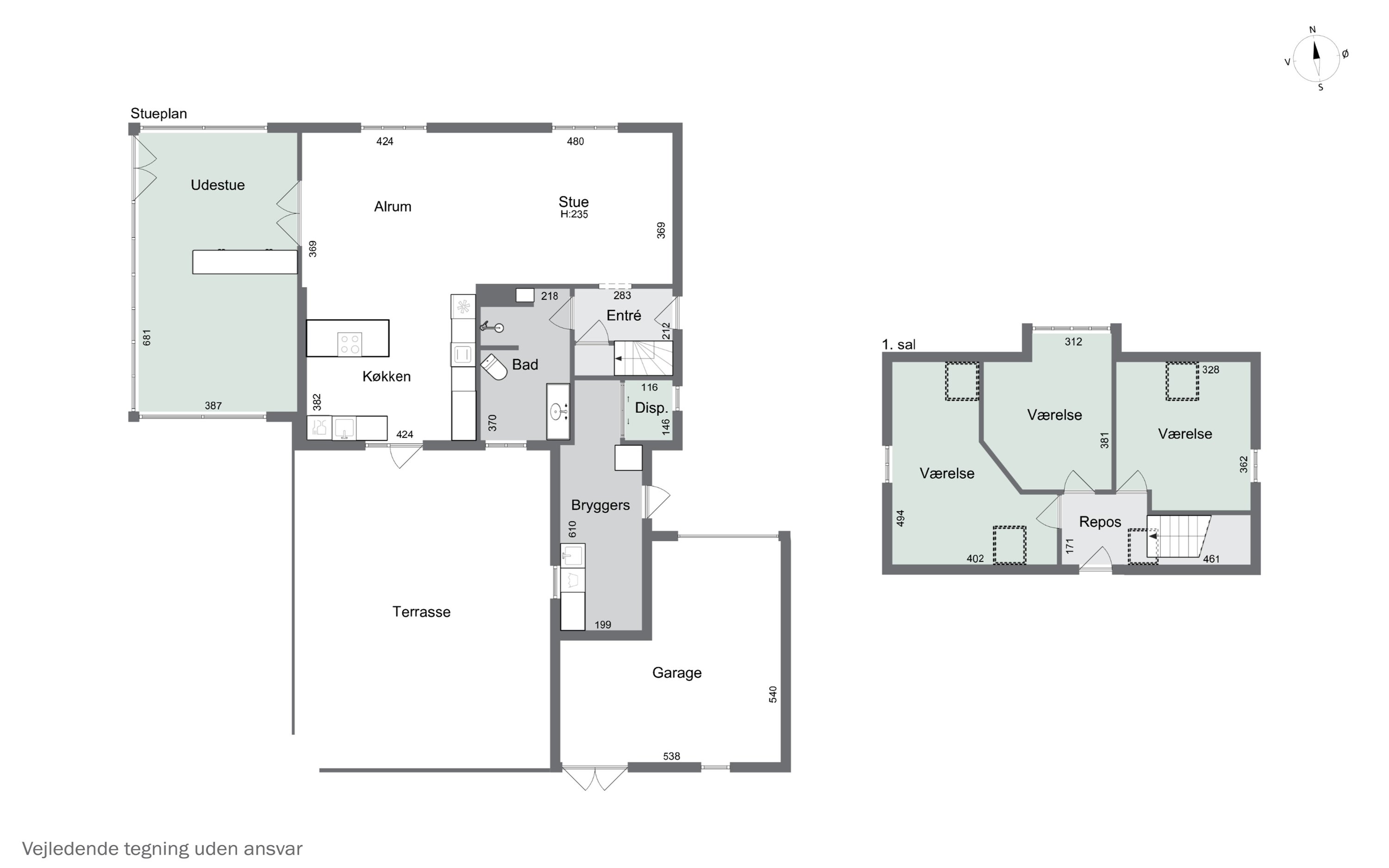 Plantegninger billede af Slagelse Landevej 120, 4241 Vemmelev