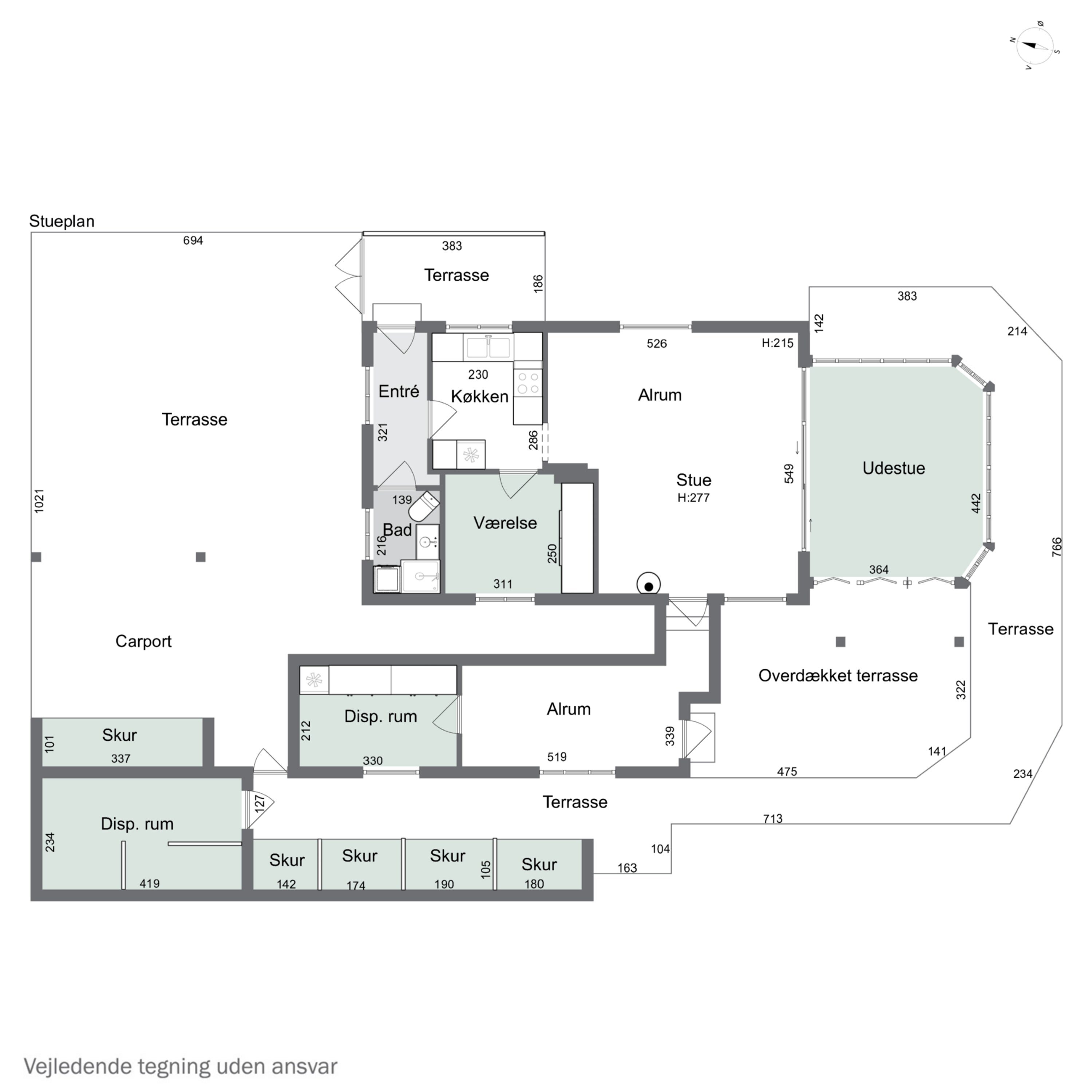 Plantegninger billede af Skovbirkvej 9, Ølsted Nordstrand, 3310 Ølsted