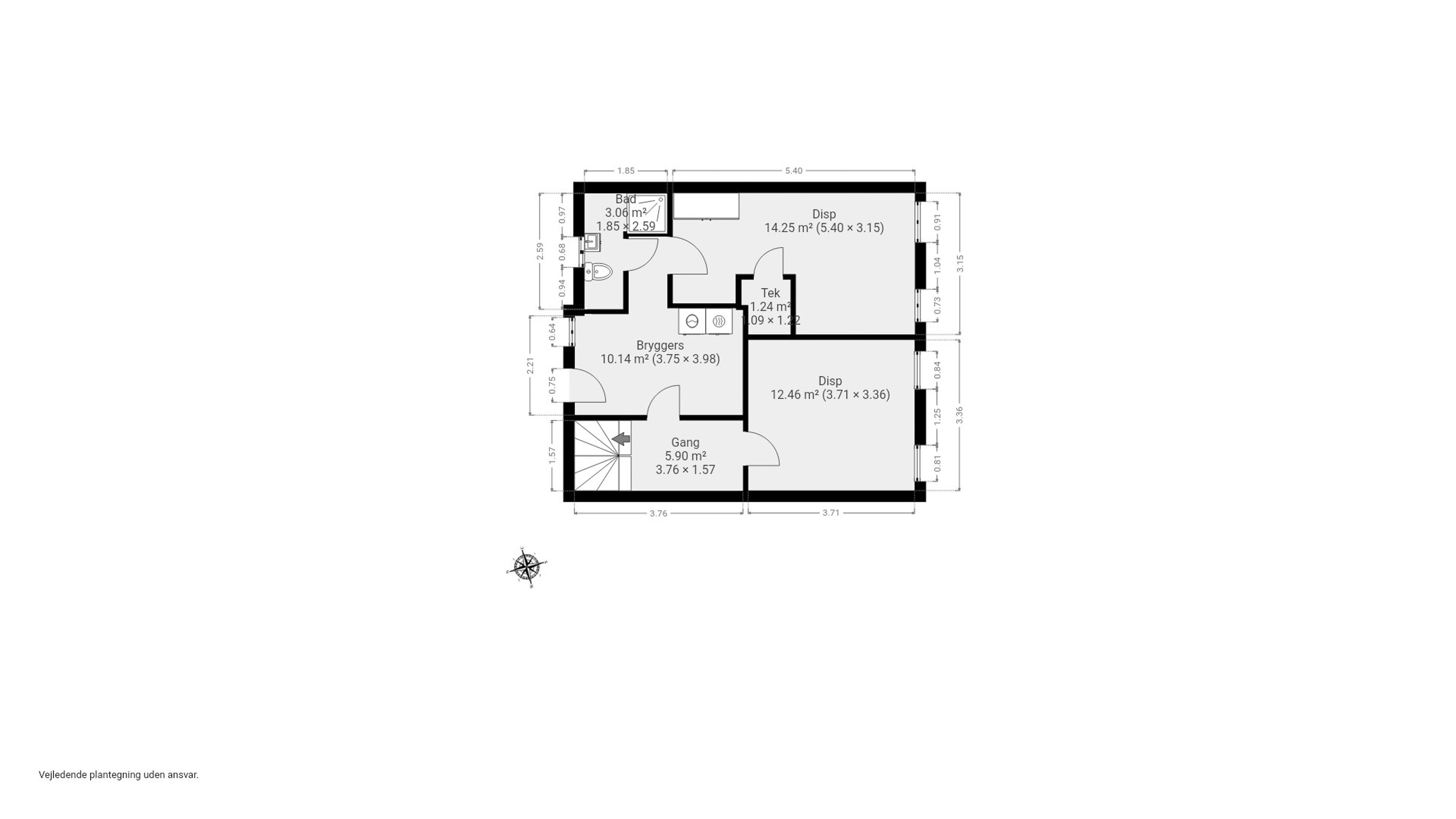 Plantegninger billede af Stadionvej 3, 5600 Faaborg