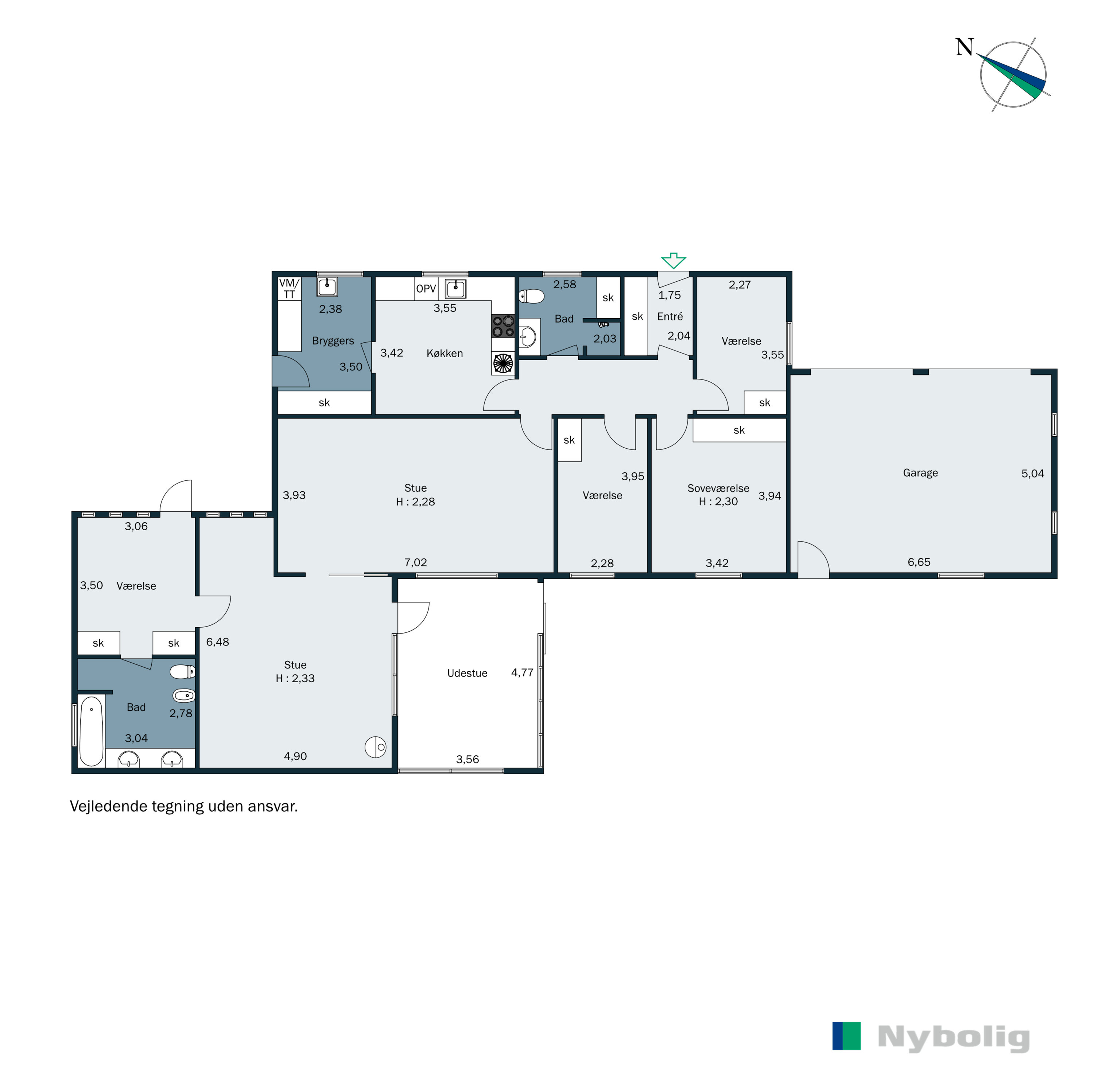 Plantegninger billede af Karlsgårdevej 4, Sig, 6800 Varde