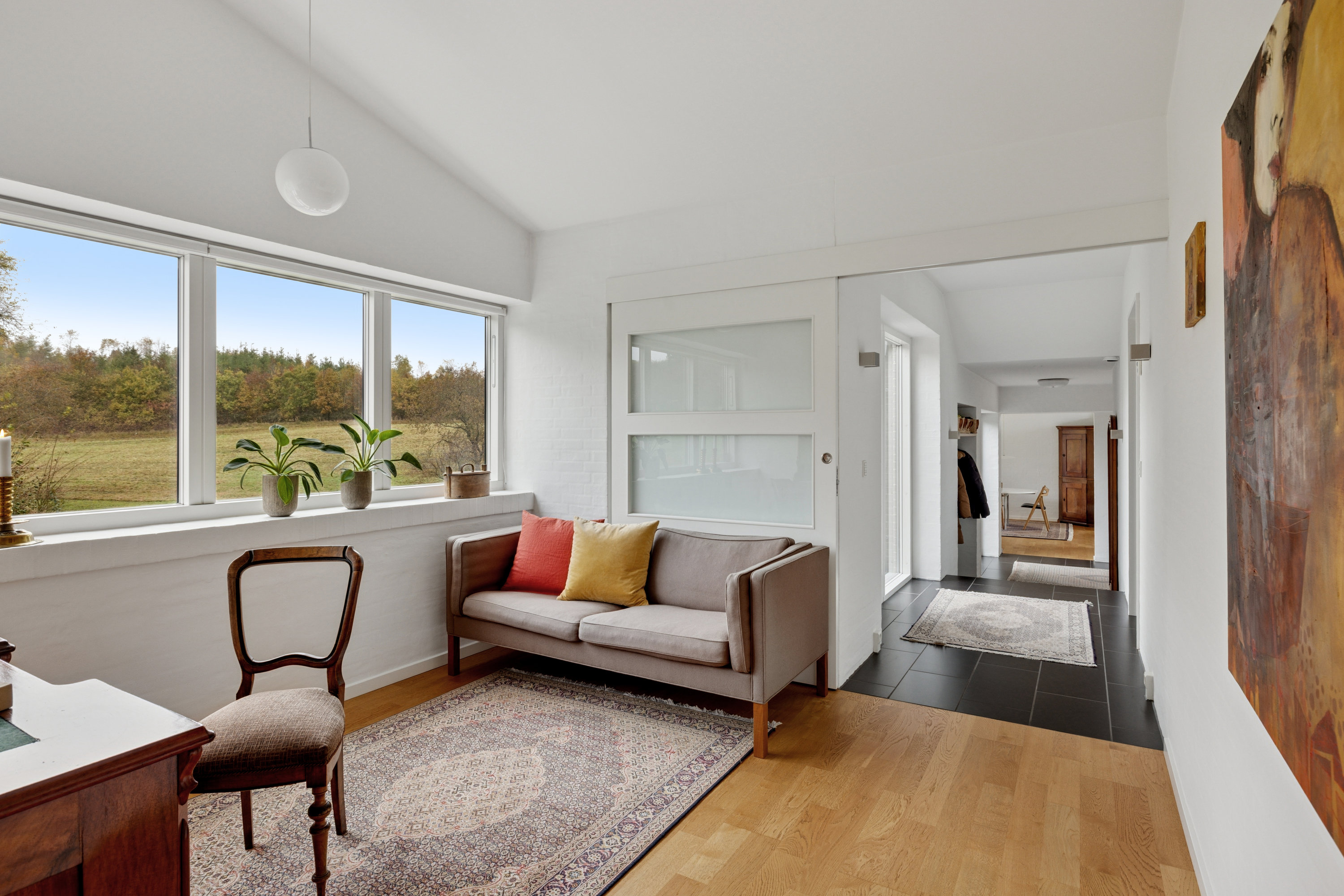 Fremhævet stue billede i fuldskærmstilstand. Billede af Fallevej 29, 8800 Viborg