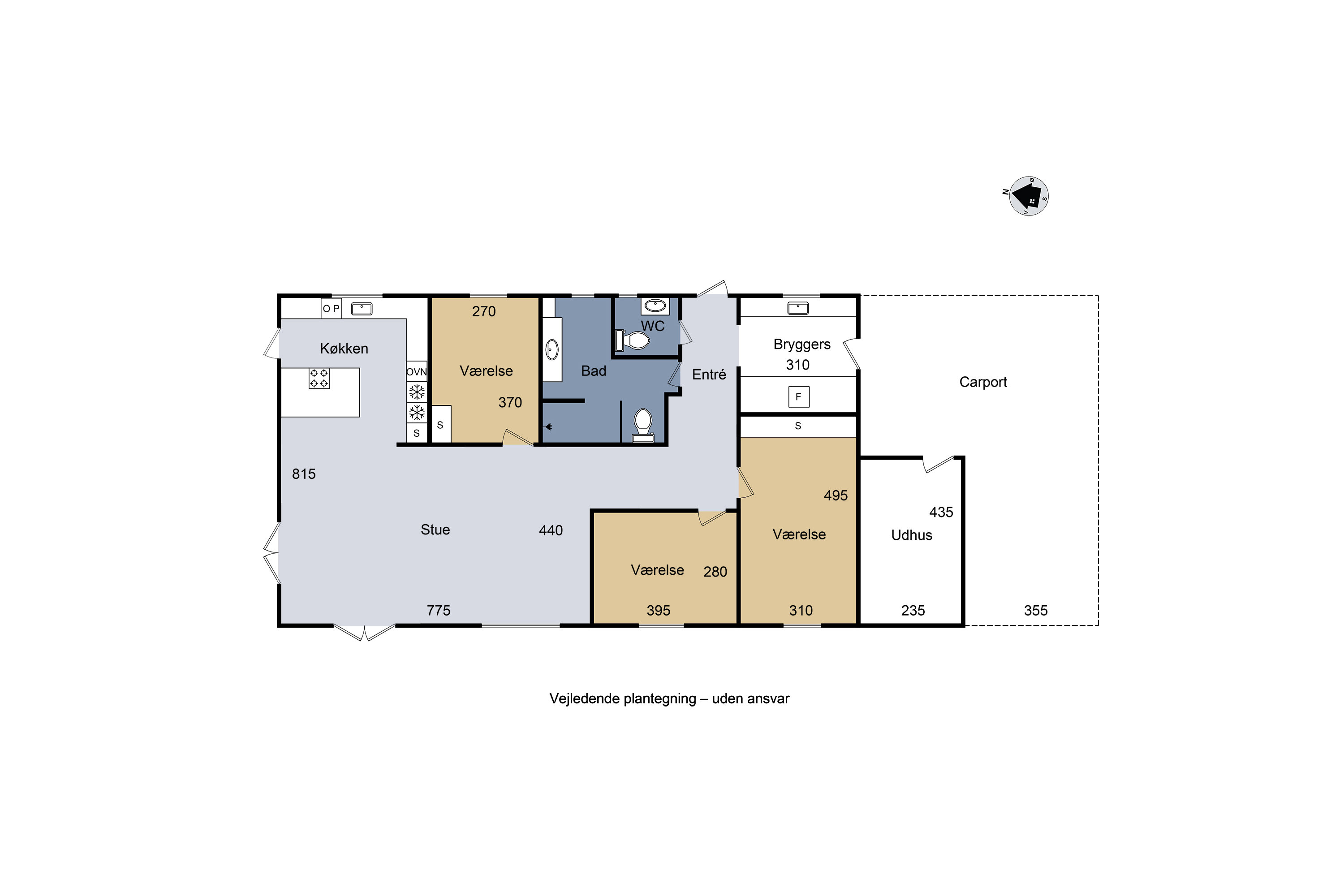 Plantegninger billede af Elmevej 3A, 4180 Sorø