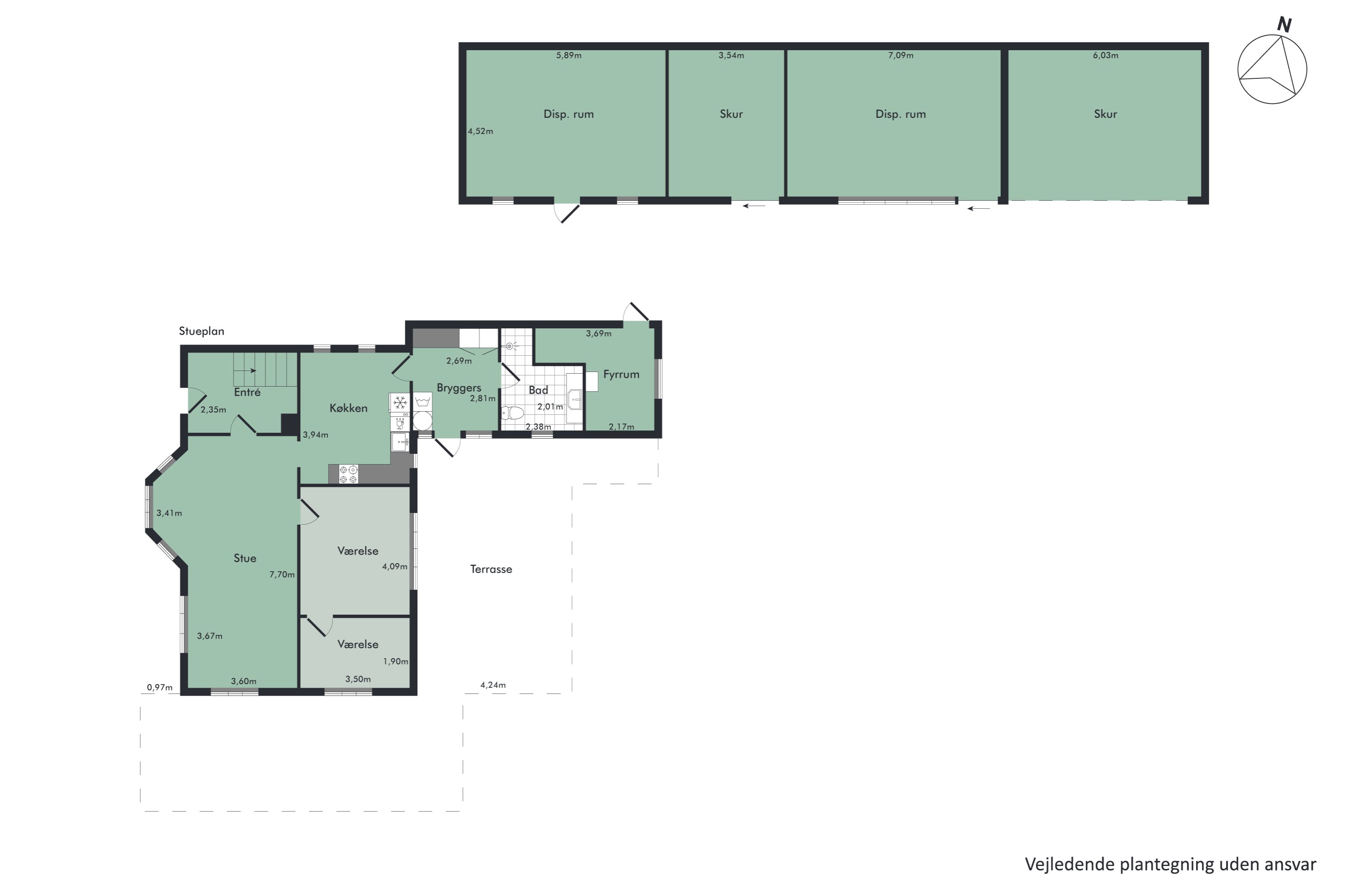 Plantegninger billede af Glyngørevej 4, Øster Dølby, 7800 Skive