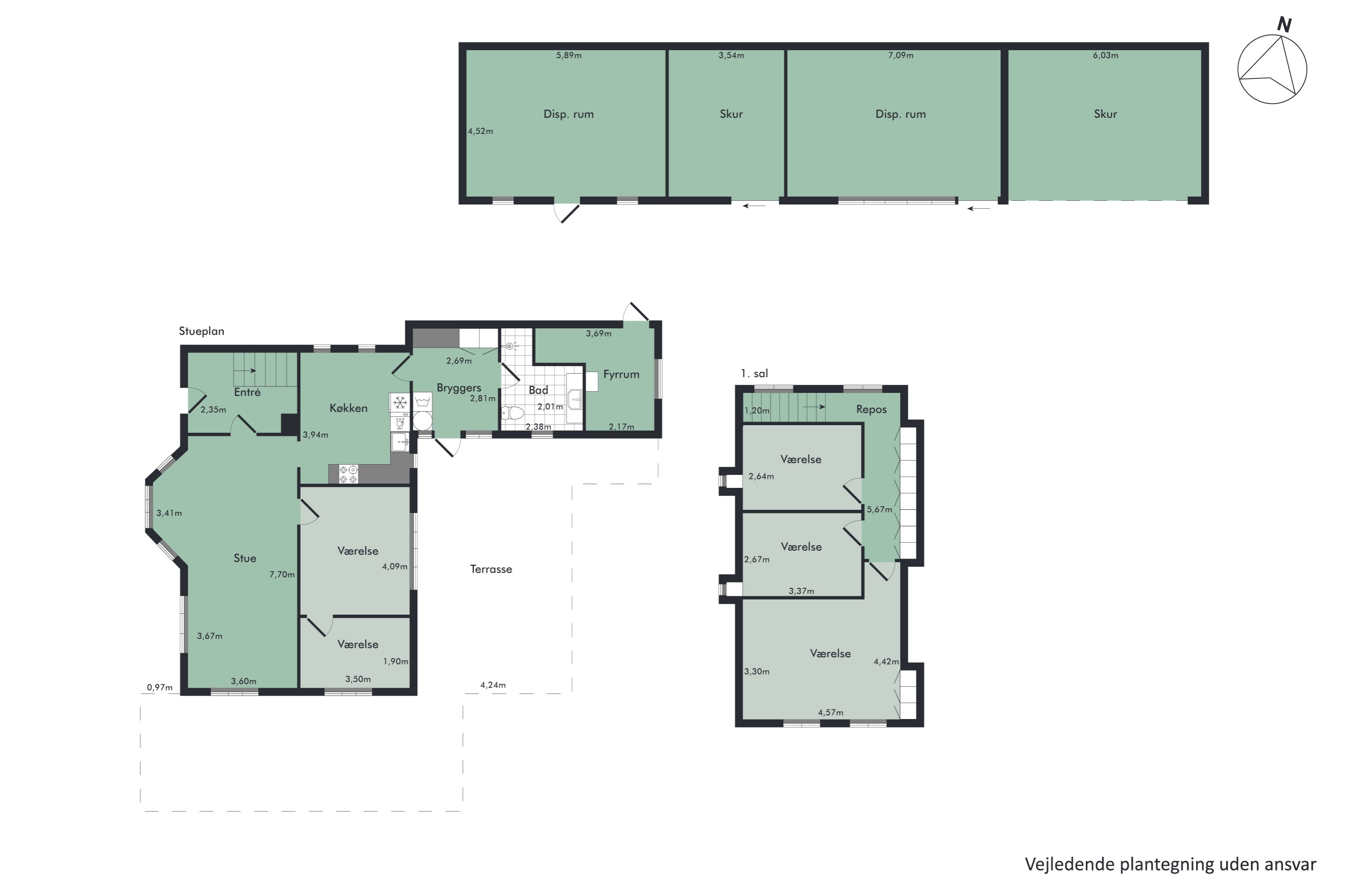 Plantegninger billede af Glyngørevej 4, Øster Dølby, 7800 Skive