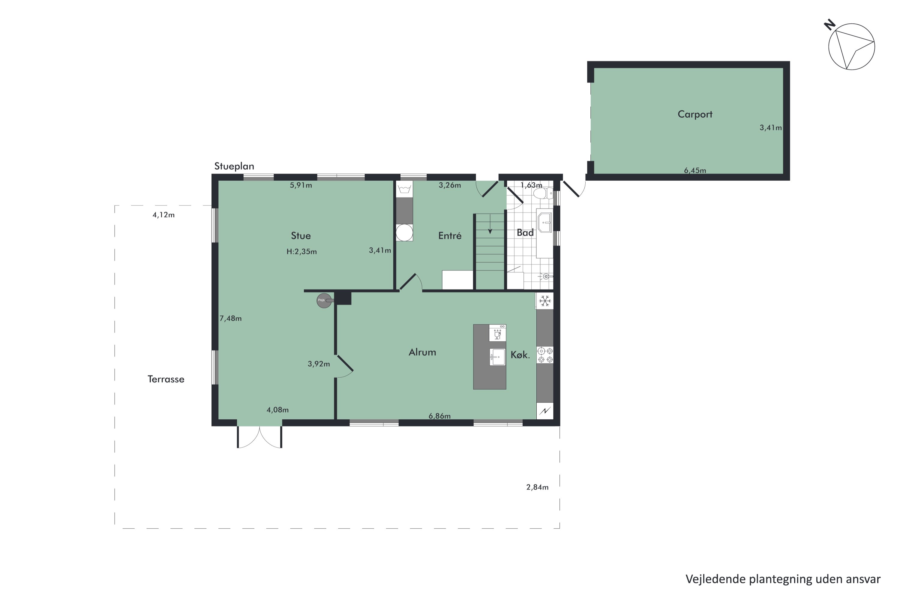 Plantegninger billede af Kardybvej 8, Kobberup, 7850 Stoholm Jyll