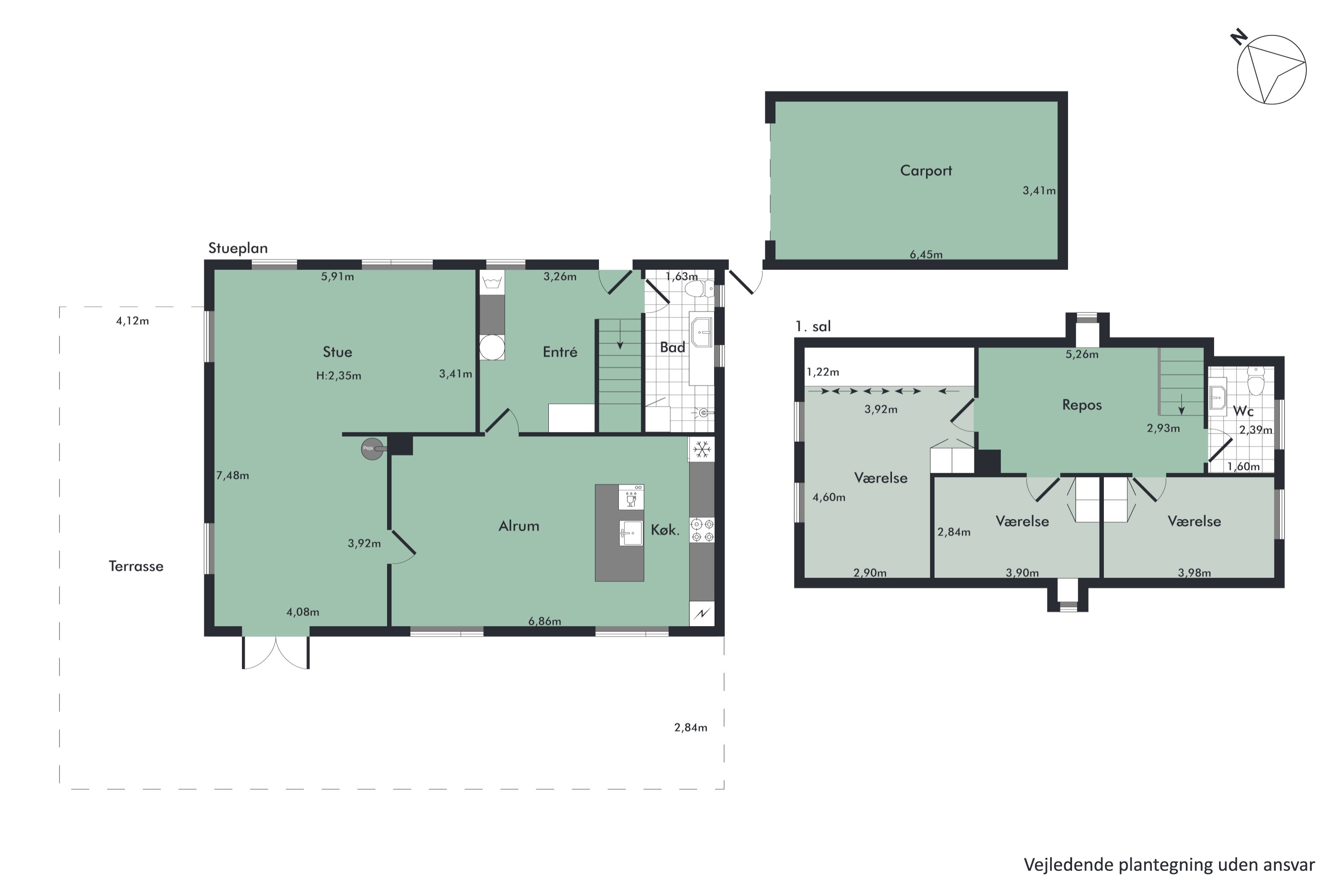 Plantegninger billede af Kardybvej 8, Kobberup, 7850 Stoholm Jyll