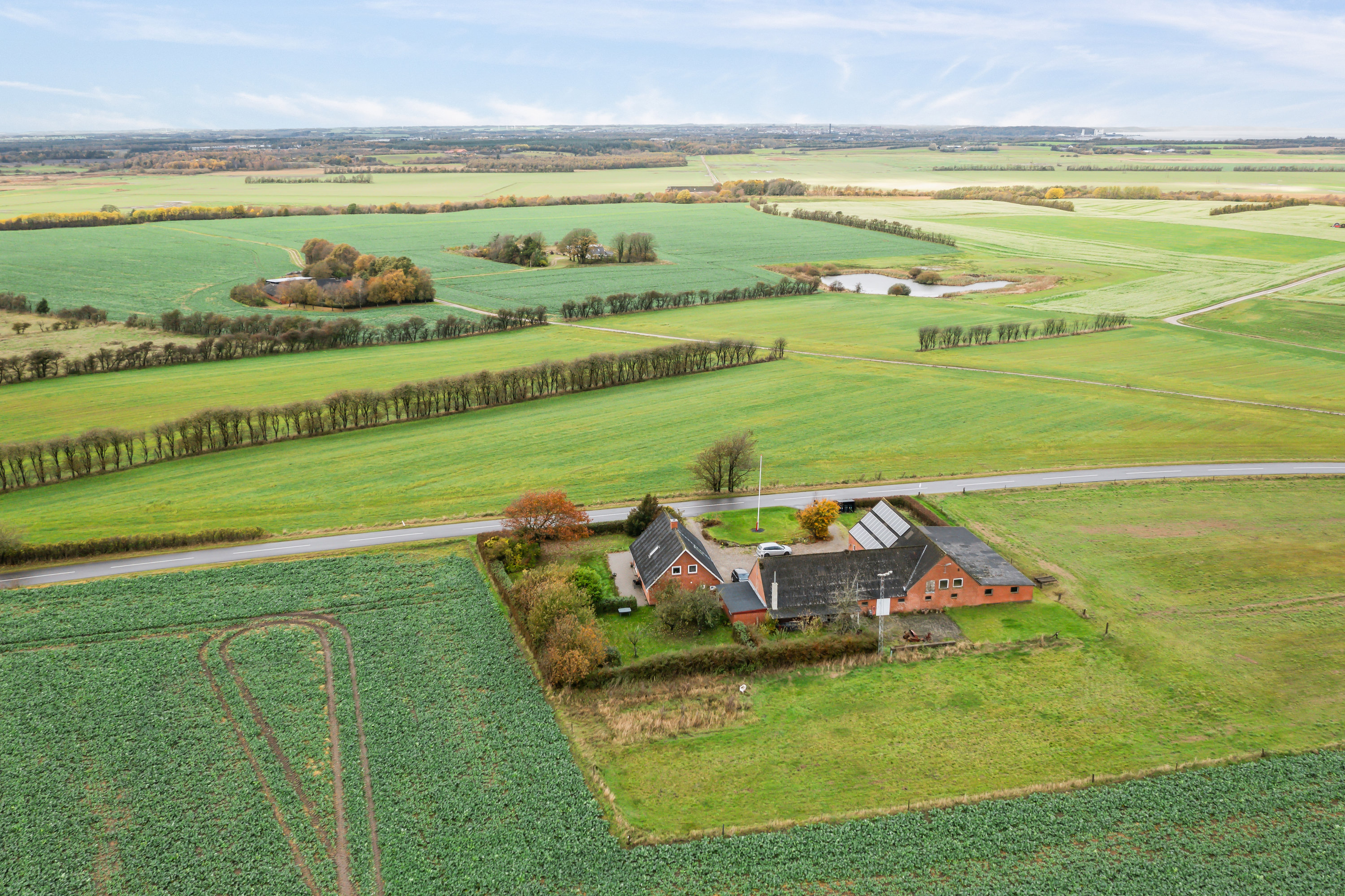 Fremhævet luftfoto billede i fuldskærmstilstand. Billede af Kardybvej 8, Kobberup, 7850 Stoholm Jyll