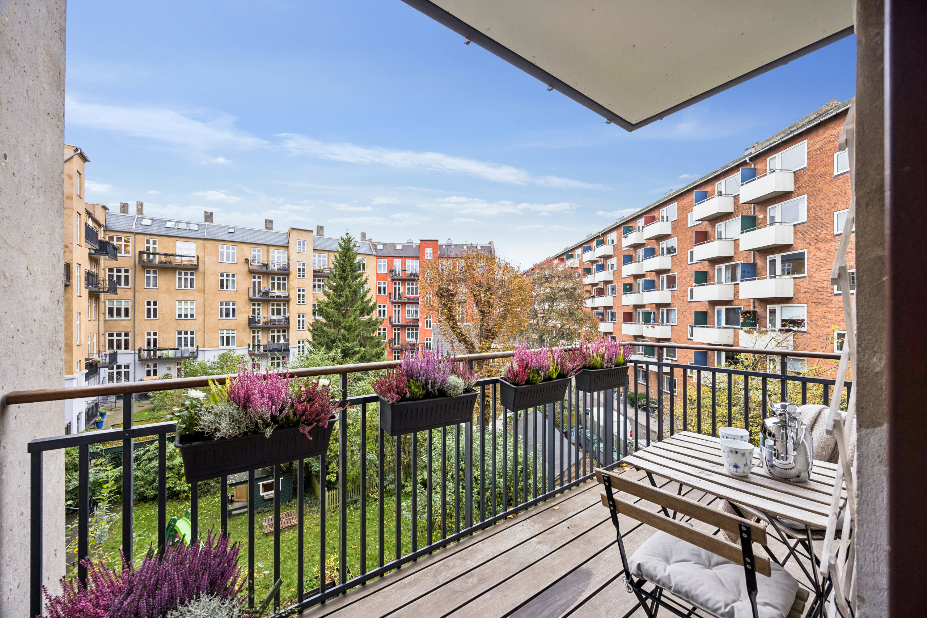 Miniaturebillede 1: altan. Billede af Hostrupsvej 13, 2. tv., 1950 Frederiksberg C