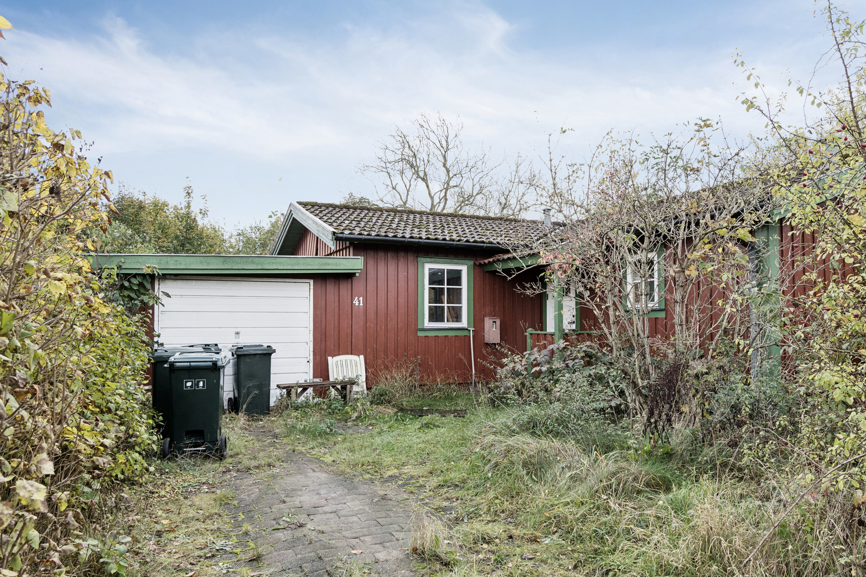 Miniaturebillede 1: set fra haven. Billede af Æble Alle 41, Strandhusene, 4500 Nykøbing Sj