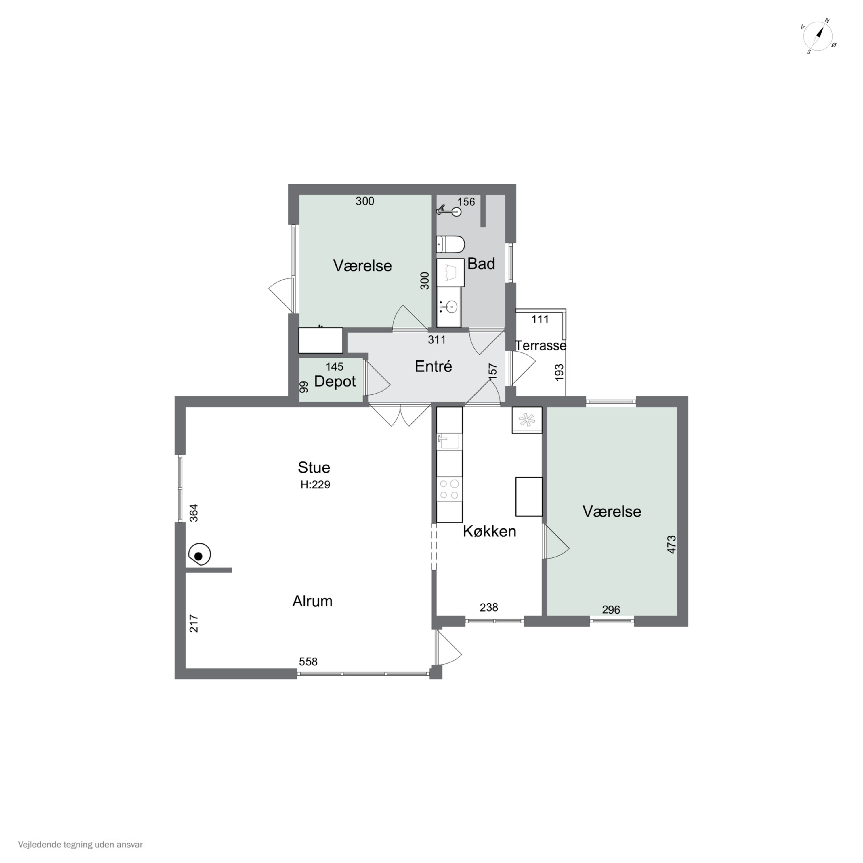 Plantegninger billede af Æble Alle 41, Strandhusene, 4500 Nykøbing Sj