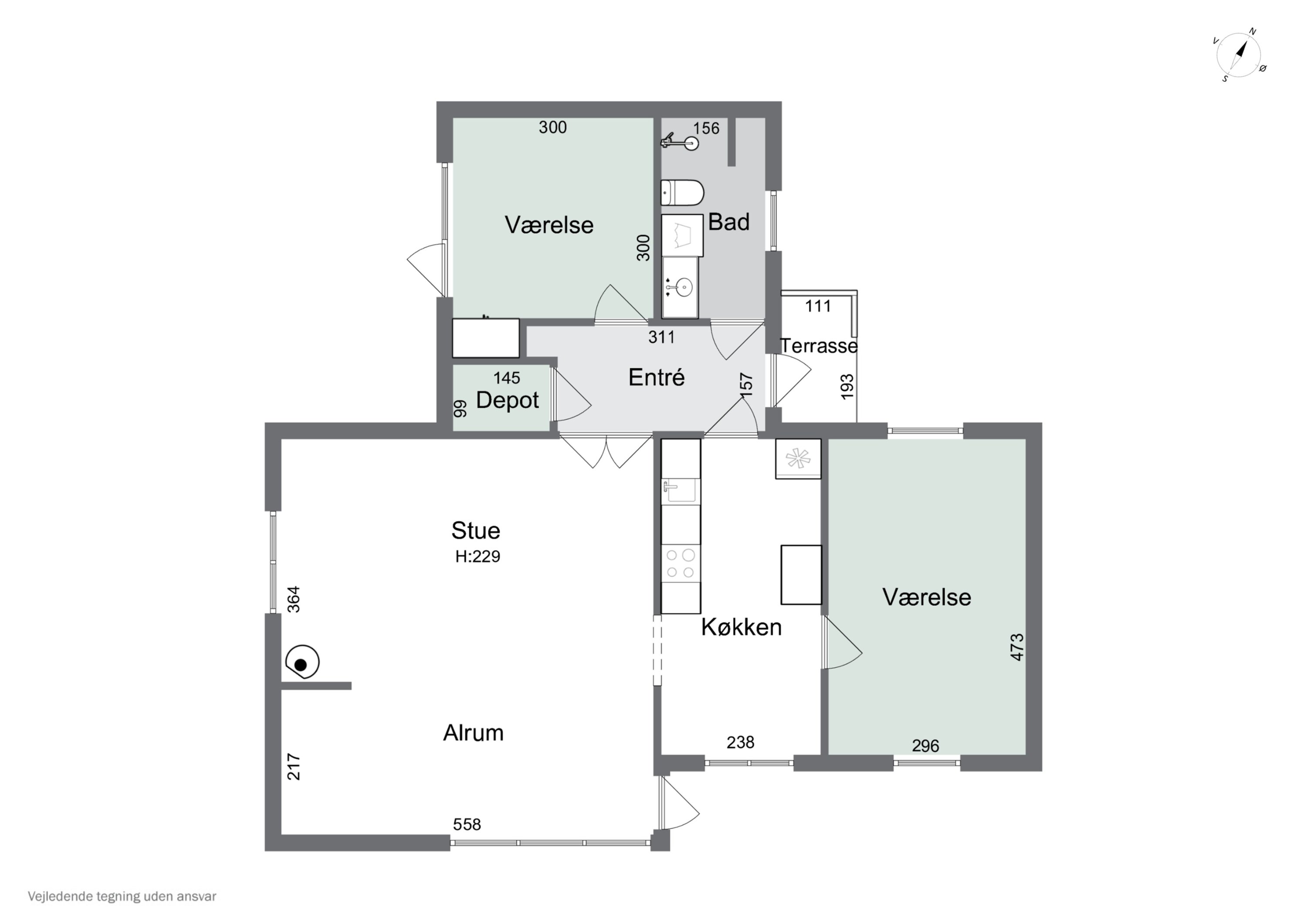 Plantegninger billede af Æble Alle 41, Strandhusene, 4500 Nykøbing Sj