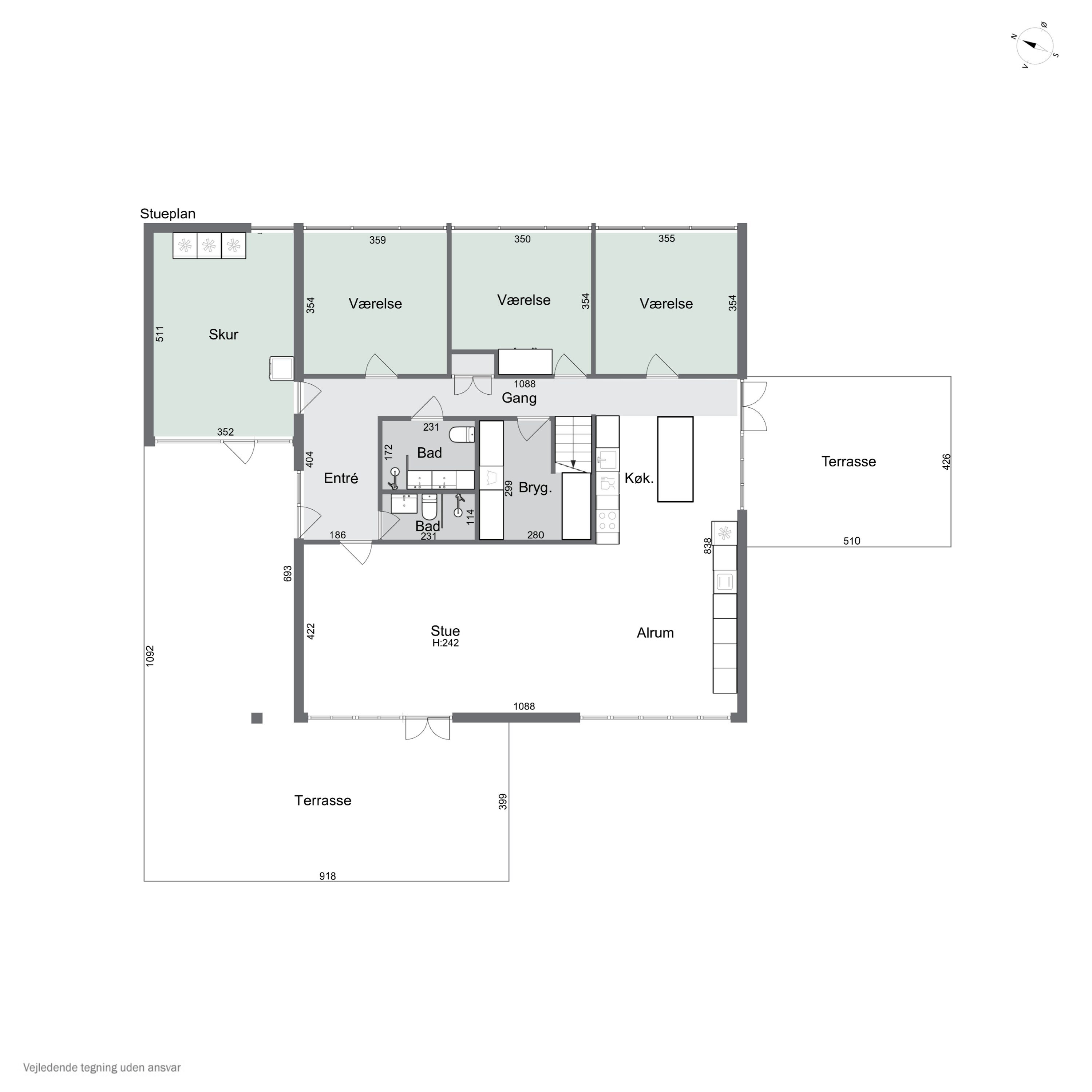 Plantegninger billede af Liljevej 45, Vester Såby, 4330 Hvalsø