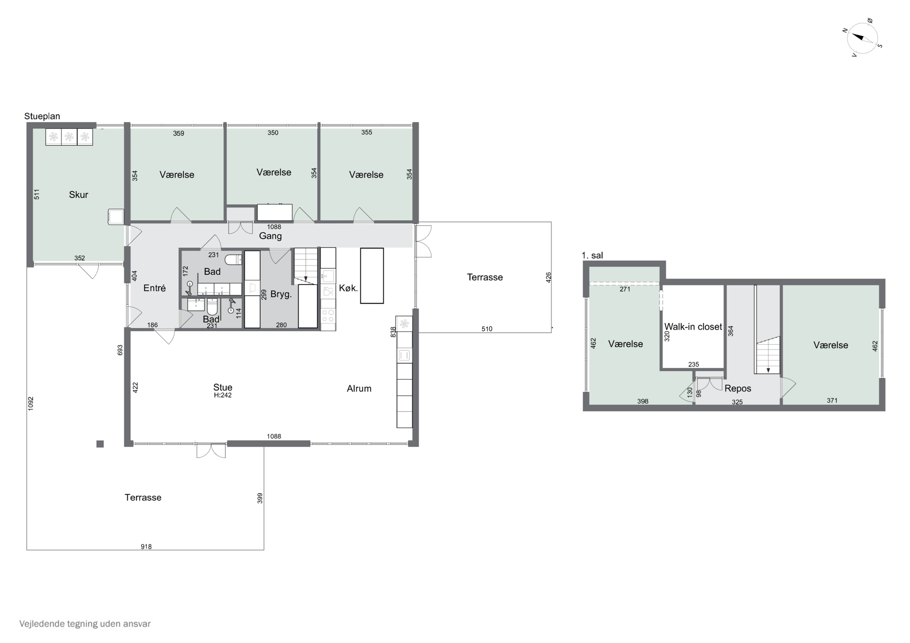Plantegninger billede af Liljevej 45, Vester Såby, 4330 Hvalsø