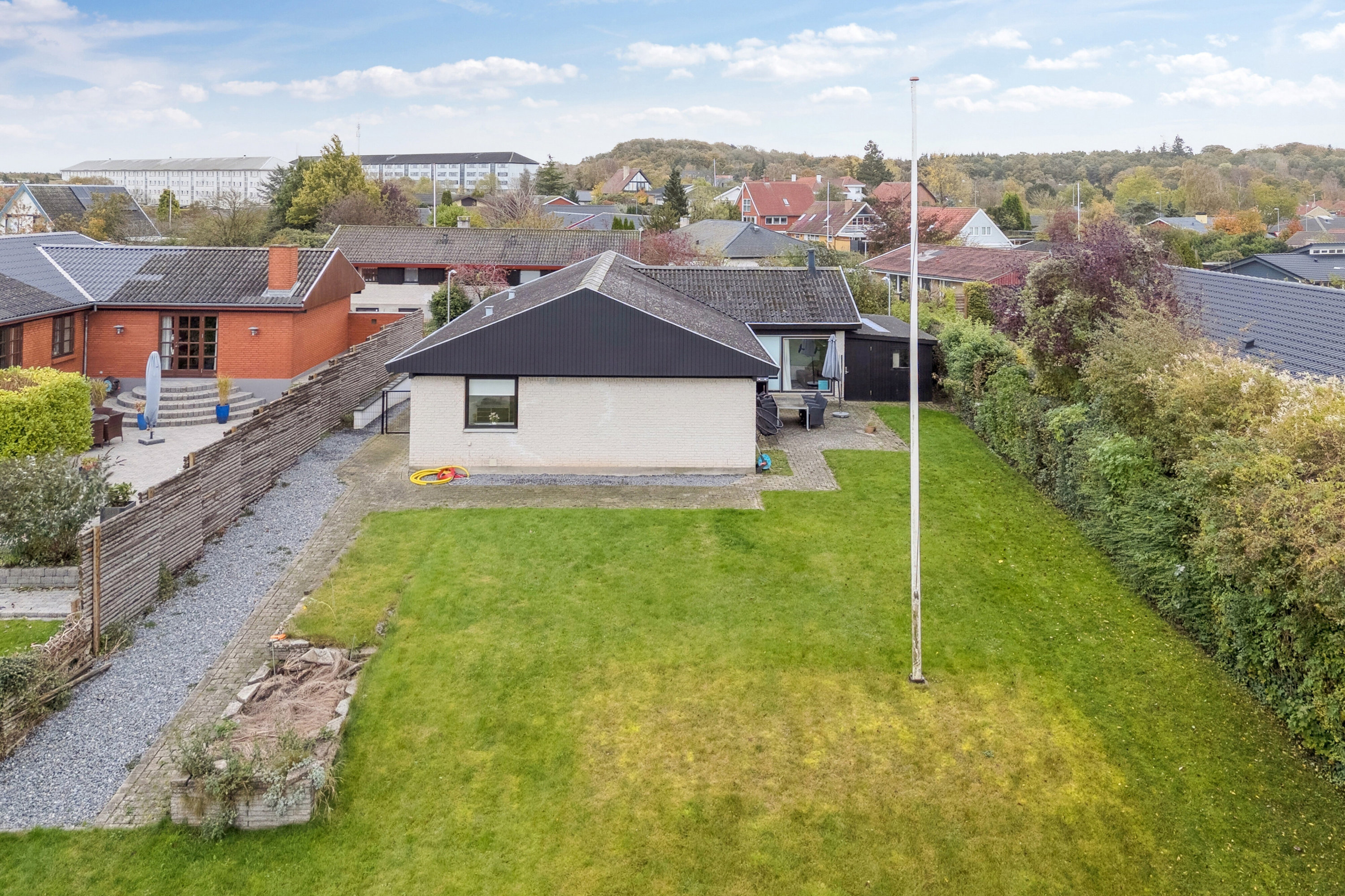 Fremhævet luftfoto billede i fuldskærmstilstand. Billede af Ægirsvej 11, 4200 Slagelse