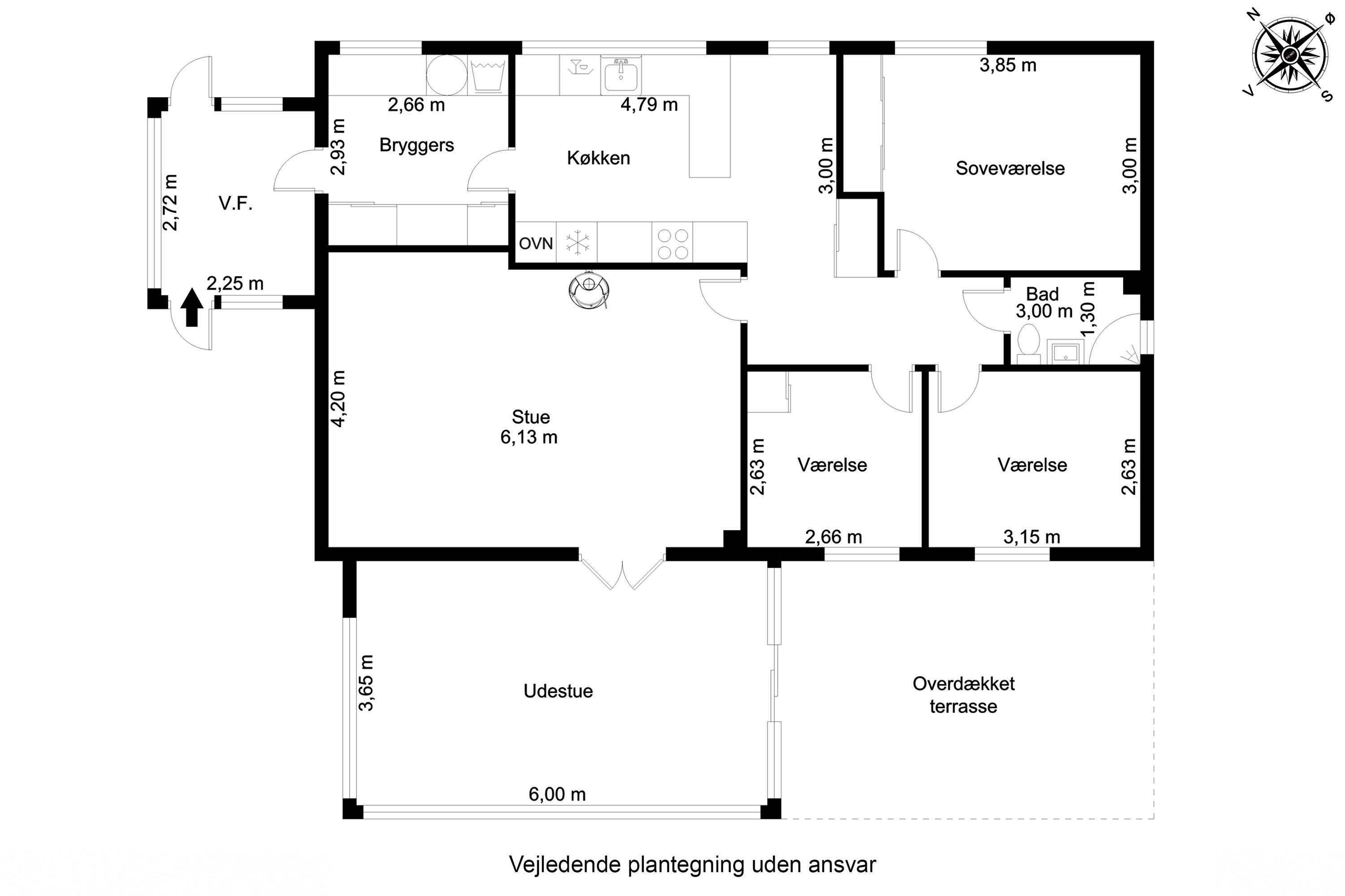 Plantegninger billede af Møllevænget 4, Boest, 8766 Nørre Snede