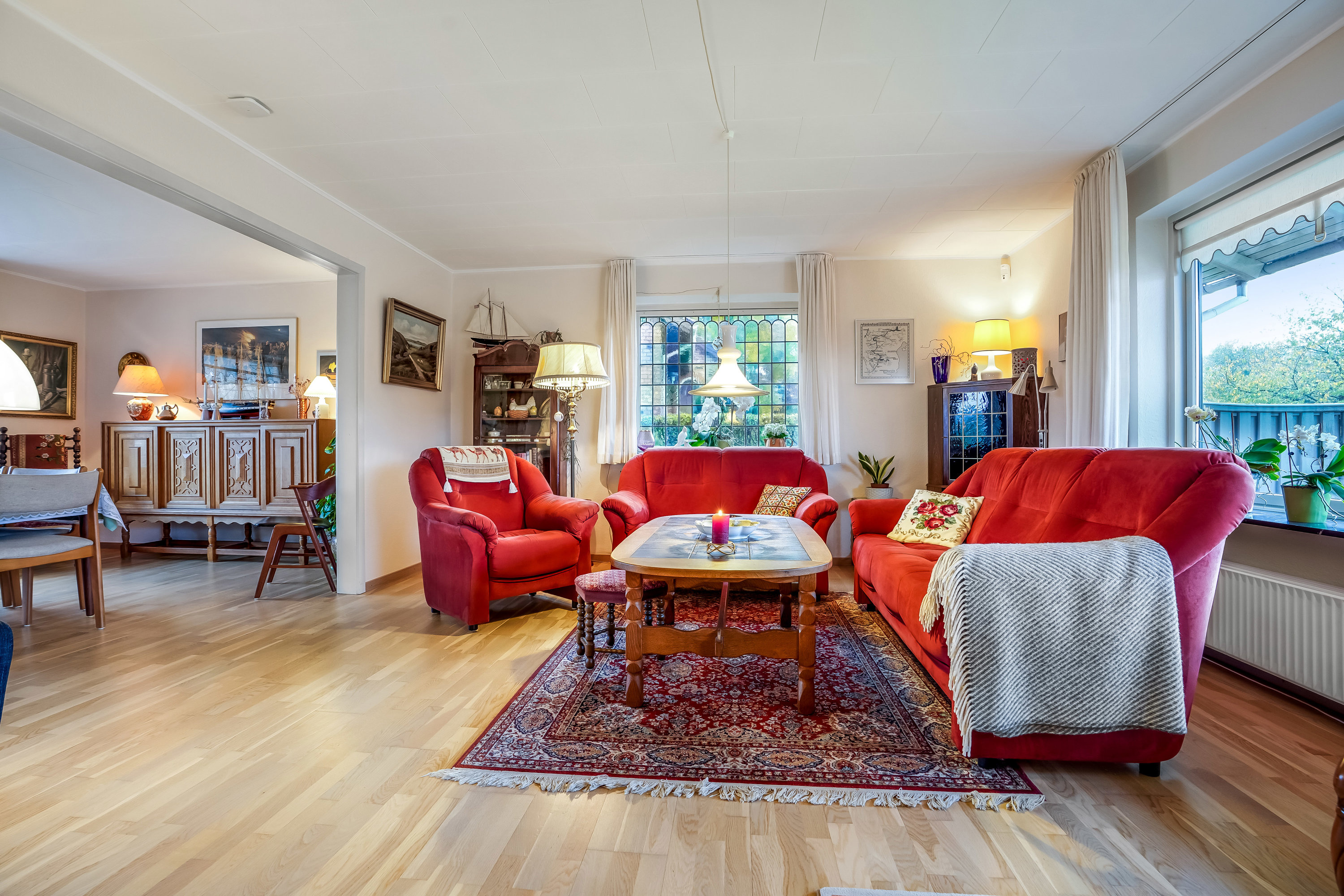 Fremhævet stue billede i fuldskærmstilstand. Billede af Søndergade 109, 8740 Brædstrup