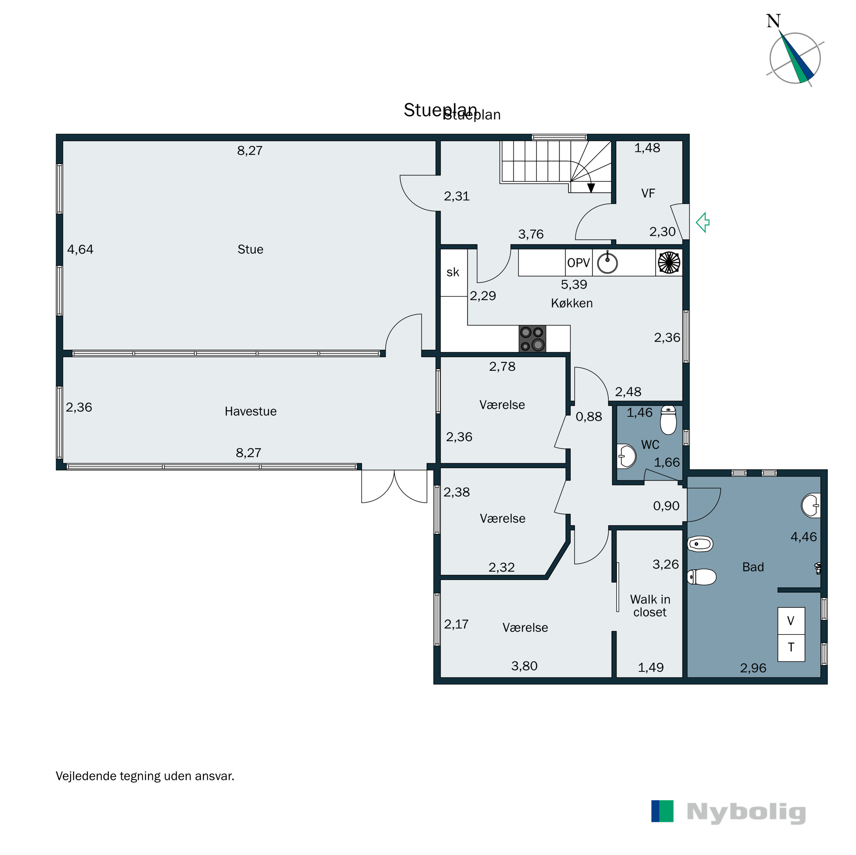 Plantegninger billede af Ellebakken 5, 6800 Varde
