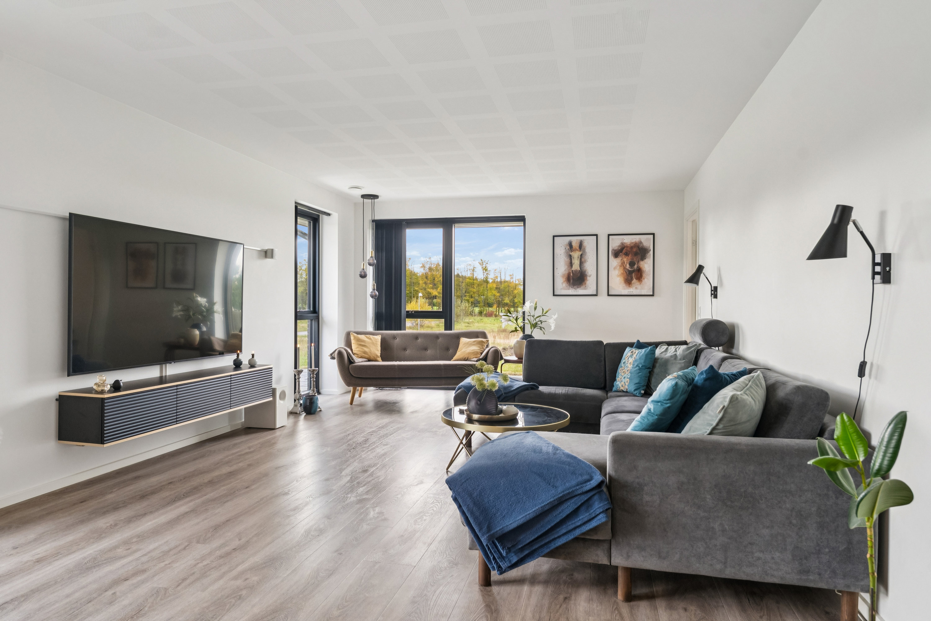 Miniaturebillede 1: stue. Billede af Muldvarpekrogen 28, 8850 Bjerringbro