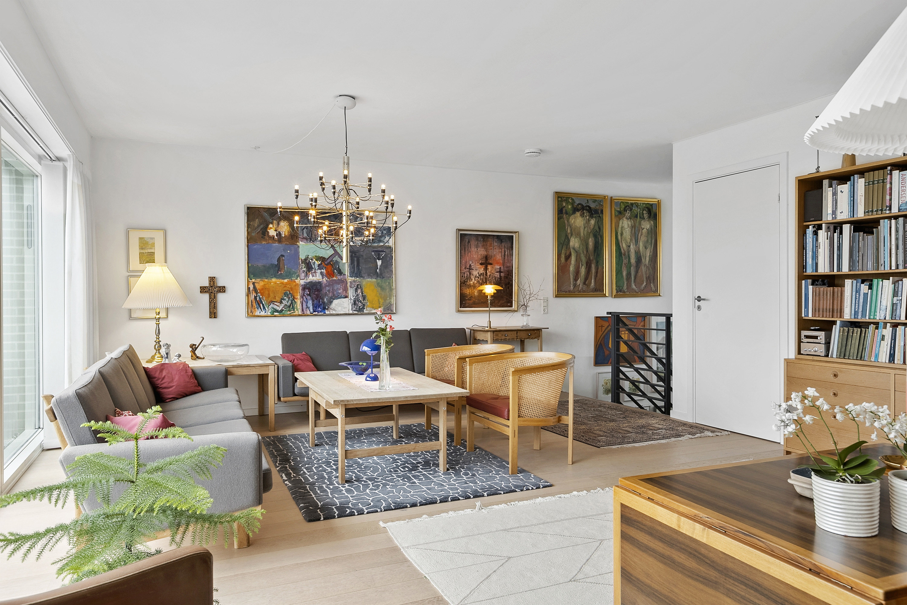 Fremhævet stue billede i fuldskærmstilstand. Billede af Skovparken 66, 6200 Aabenraa